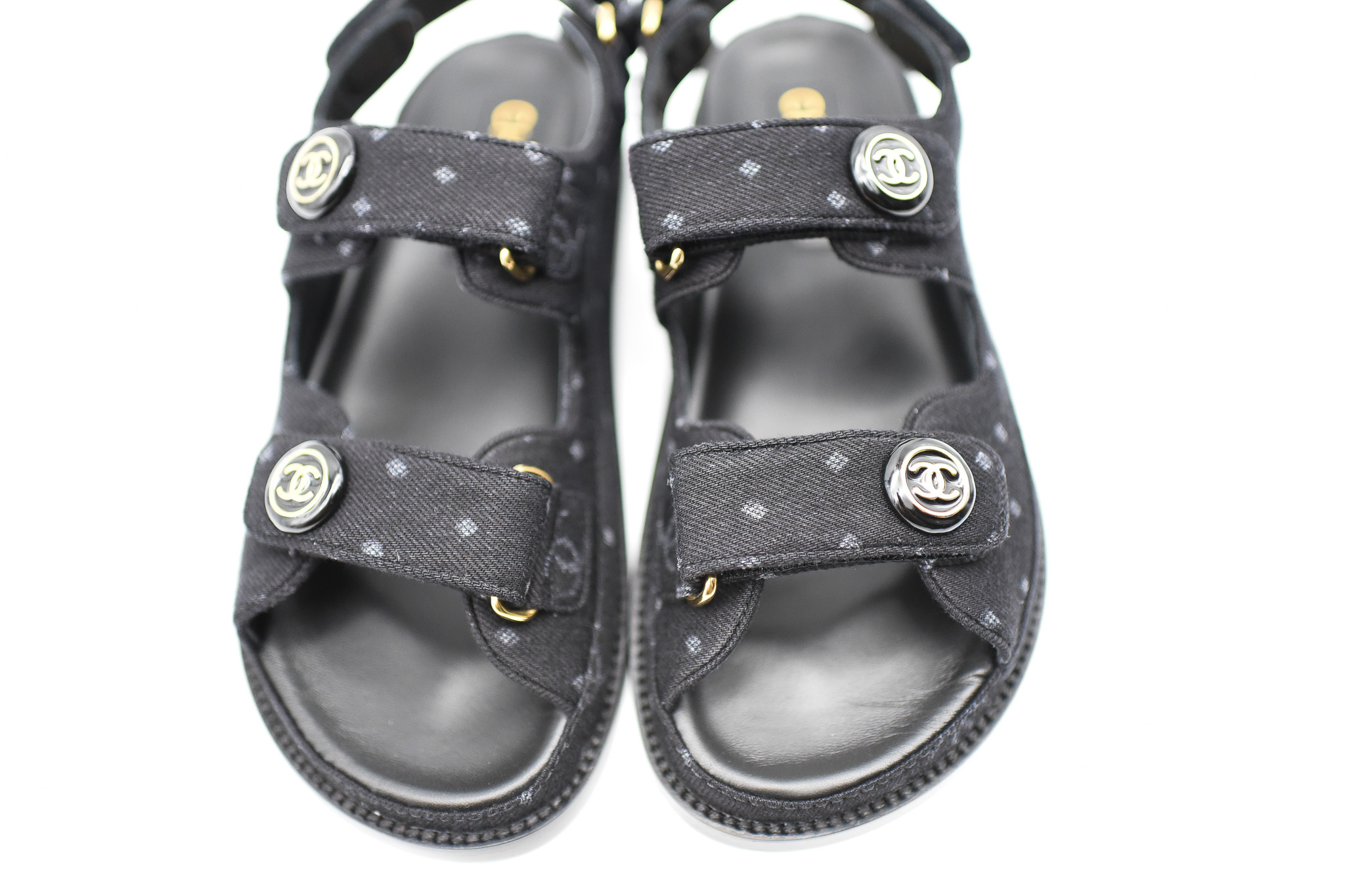 Chanel Sandals Dad, Black Denim, Size , New in Box MA001 - Julia Rose  Boston | Shop