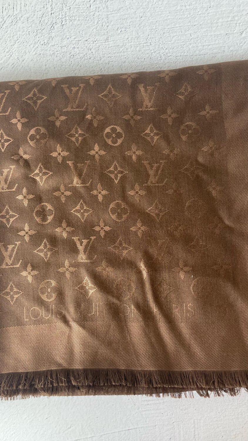 monogram classic shawl