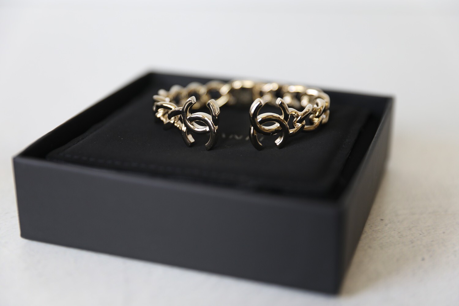 Chanel Cuff Bracelet, Golden, New in Box WA001