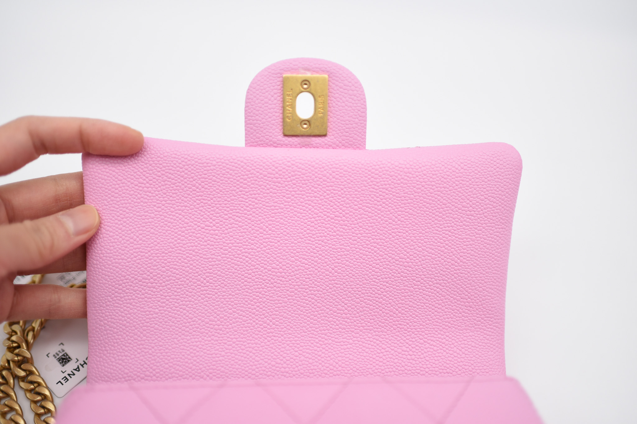 Chanel Seasonal Sweetheart Mini Flap, Pink Caviar Leather, Gold Hardware,  New in Box MA001