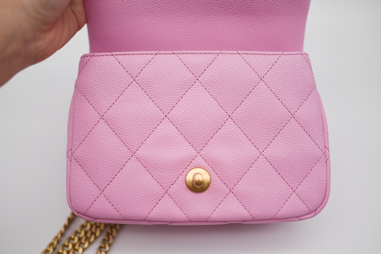 Chanel Seasonal Sweetheart Mini Flap, Pink Caviar Leather, Gold Hardware,  New in Box MA001