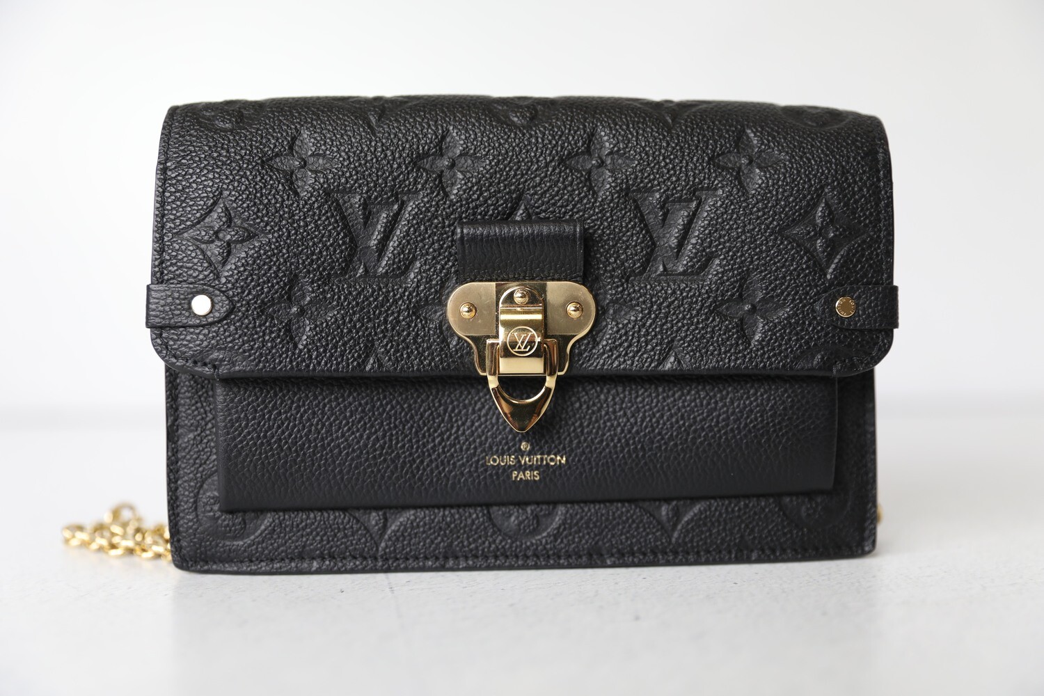 Louis Vuitton Vavin Wallet on Chain, Black Empreinte Leather, Preowned in  Dustbag WA001 - Julia Rose Boston