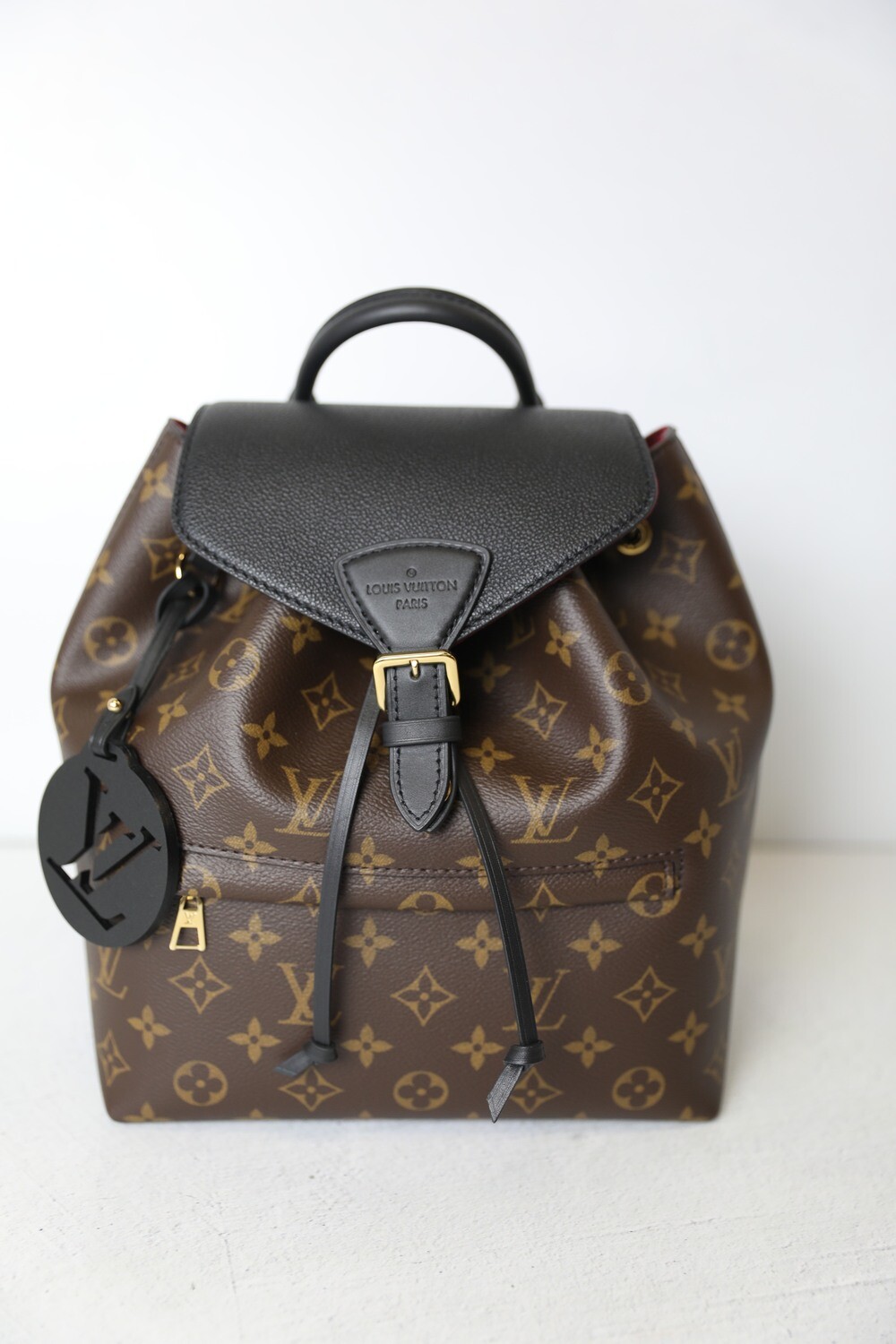 Louis Vuitton Montsouris BB Backpack, Monogram and Black, Preowned in Box  WA001
