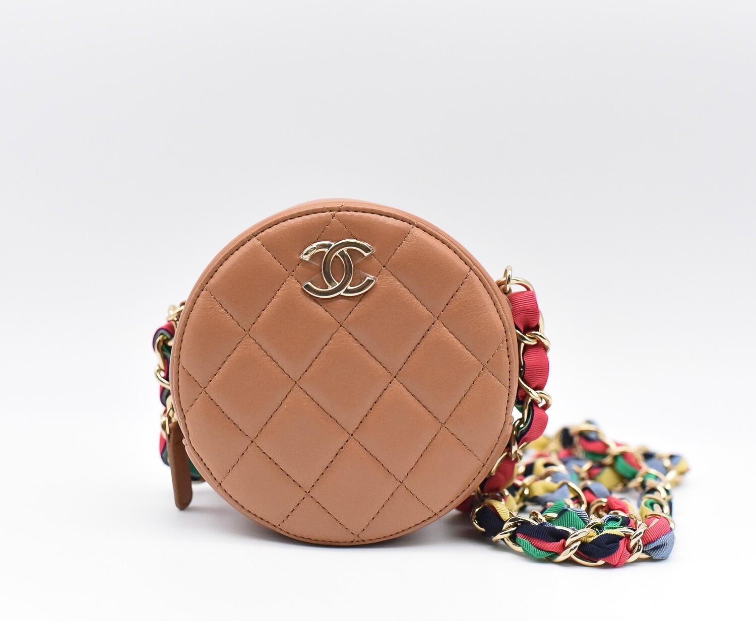 chanel pink crossbody purse leather