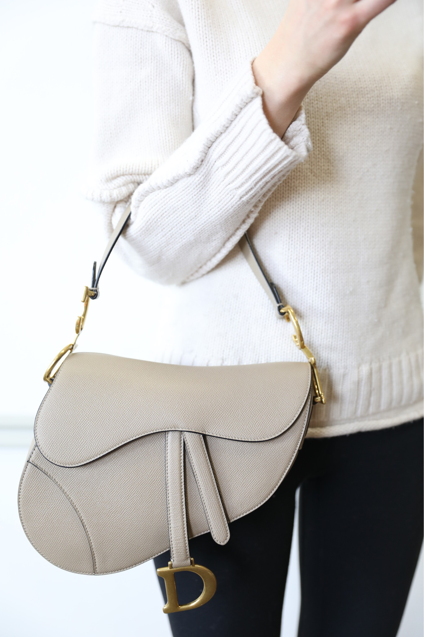 Dior Saddle Bag, Beige Goatskin – MoMosCloset