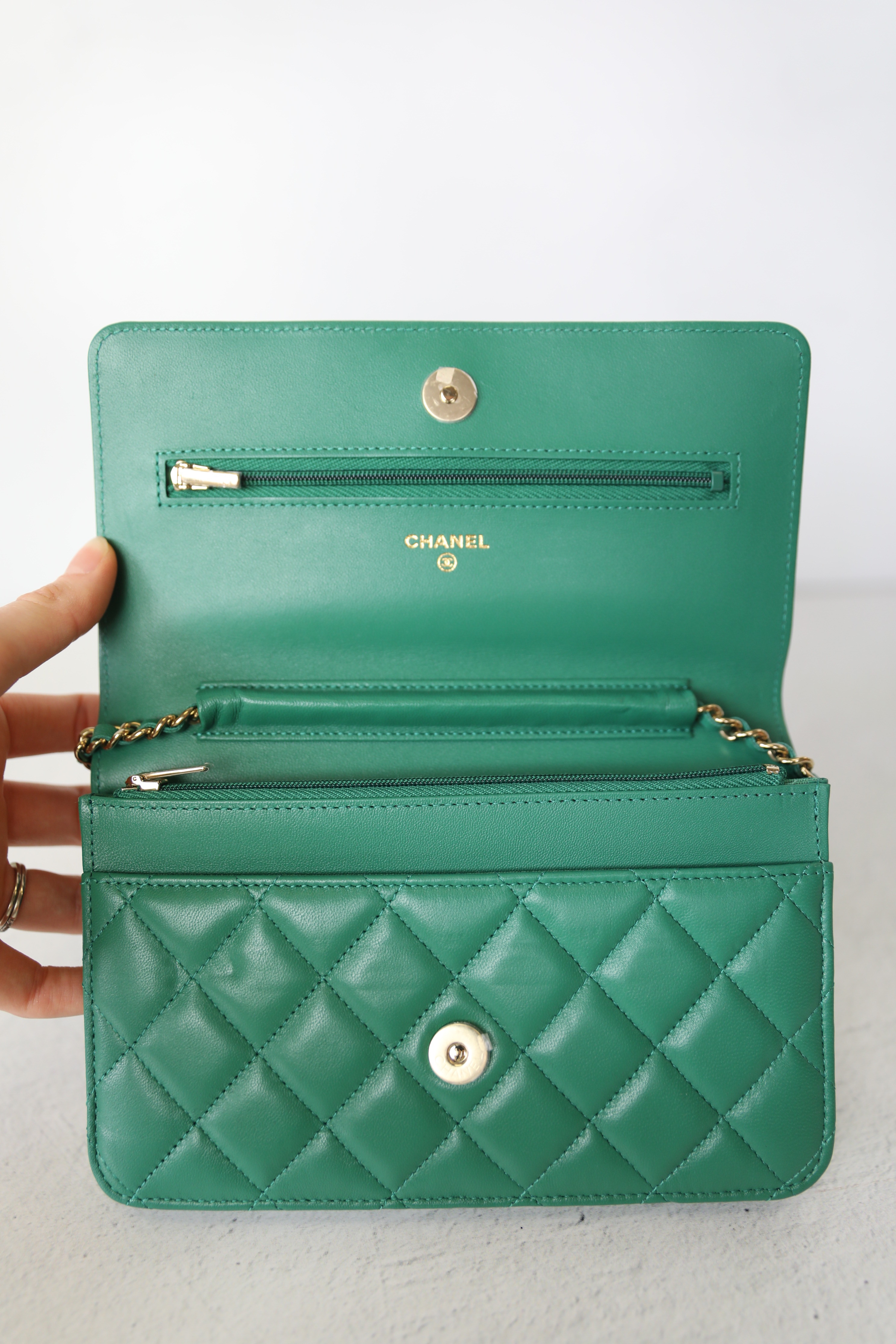 Túi Chanel WOC Mini Bag Crossbody Green Like Auth  97Luxury