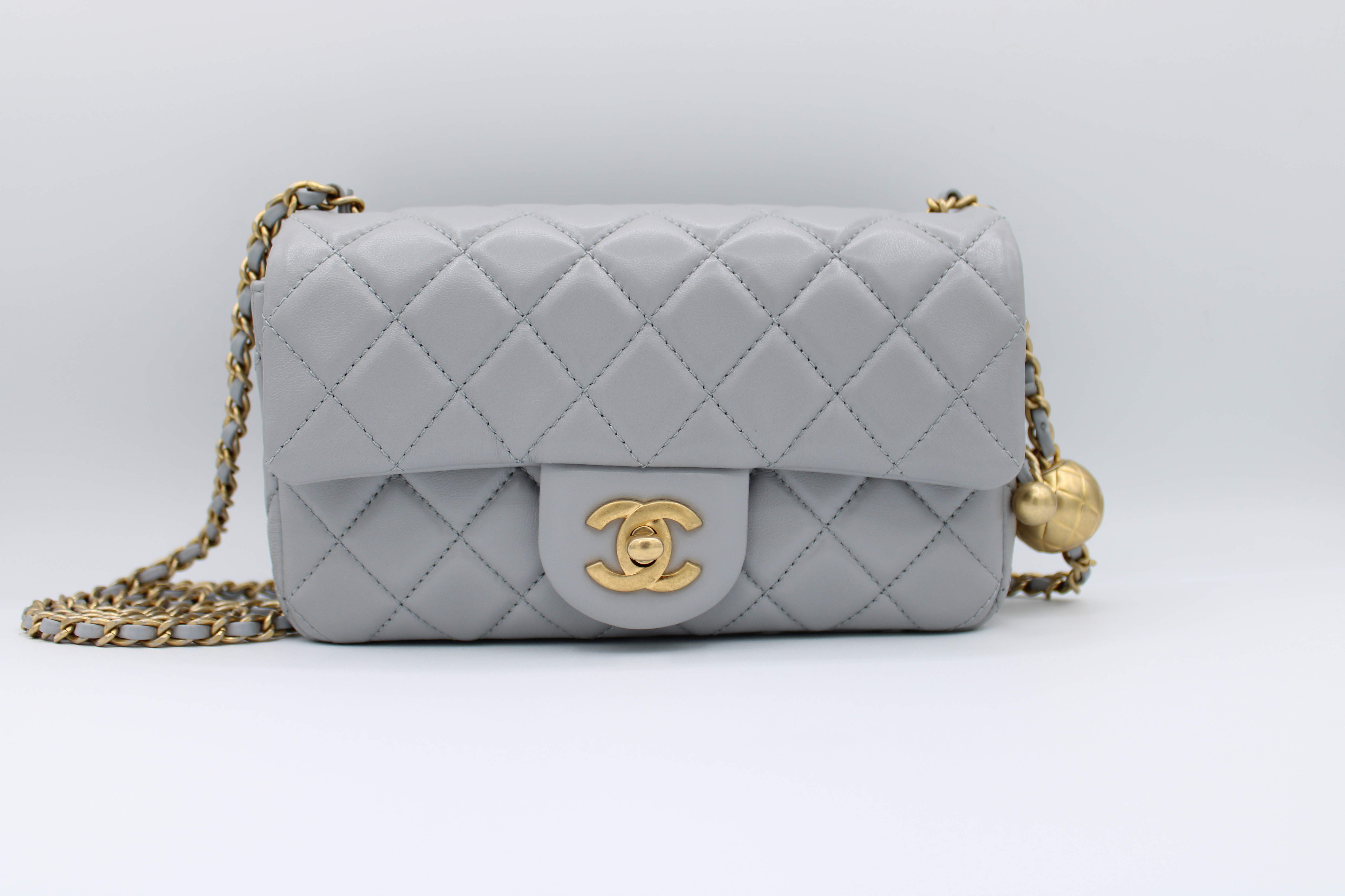 Chanel Mini Rectangle 21P Caramel Lambskin Leather, Gold Hardware, Preowend  in Box - Julia Rose Boston
