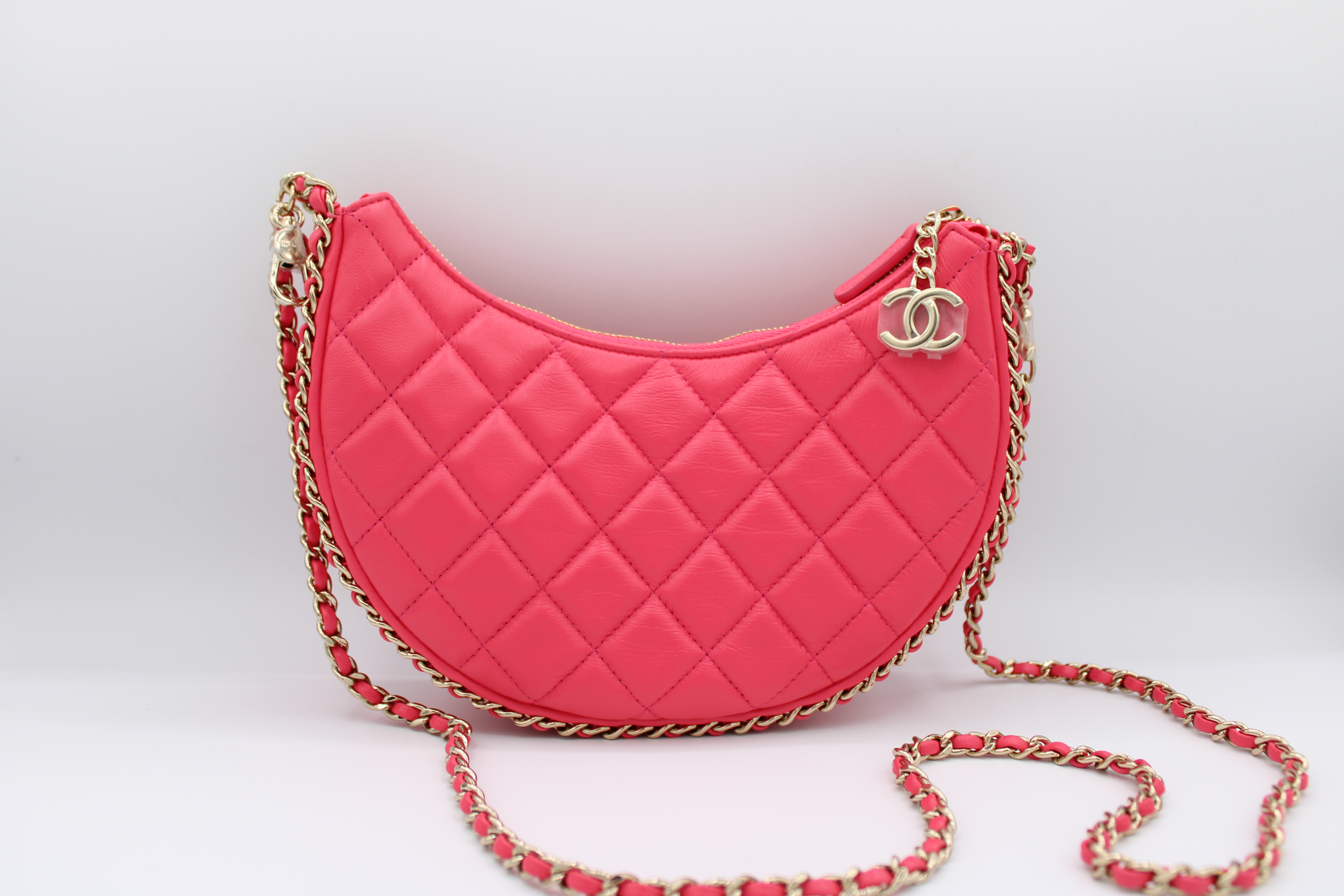 Chanel Classic Mini Rectangular, Light Pink Lambskin Leather, Silver  Hardware, New in Box MA001
