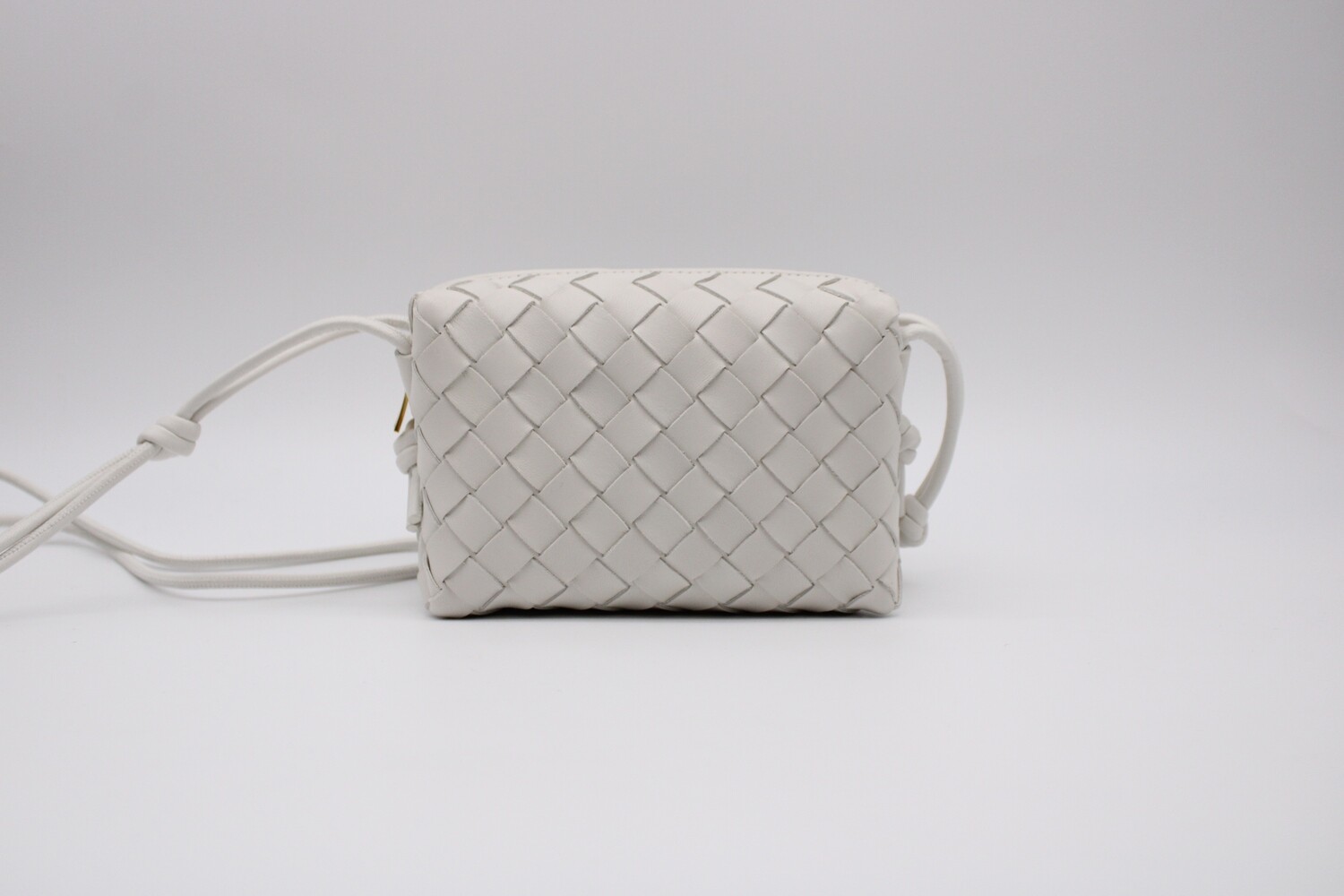 Bottega Veneta Mini Loop Camera Bag, White, New in Dustbag MA001