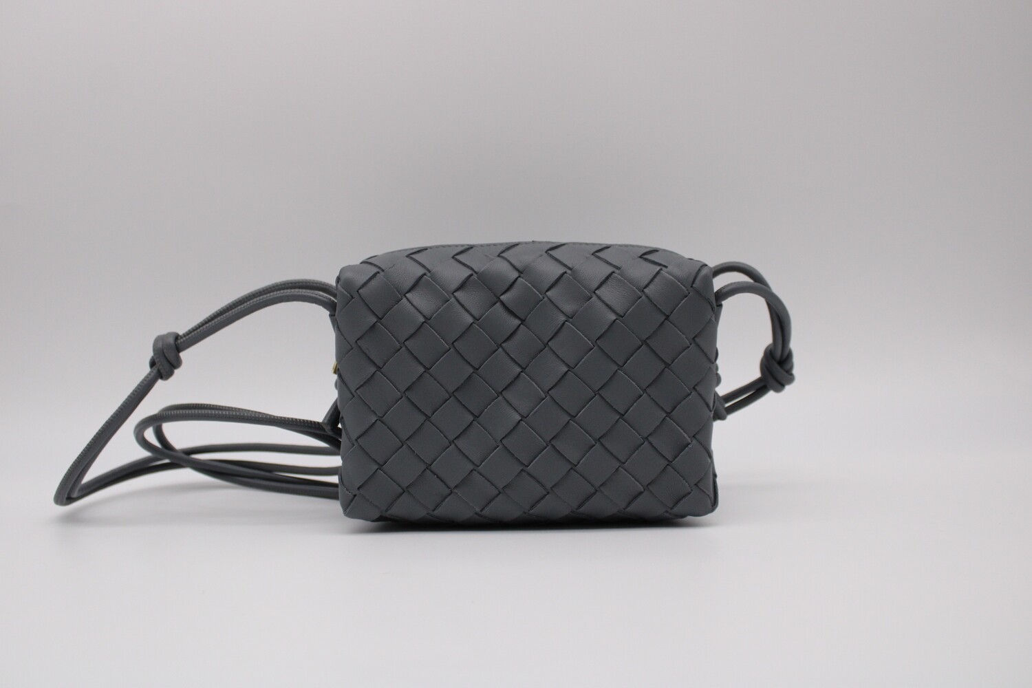 Bottega Veneta Mini Loop Camera Bag, Dark Grey, New in Dustbag MA001