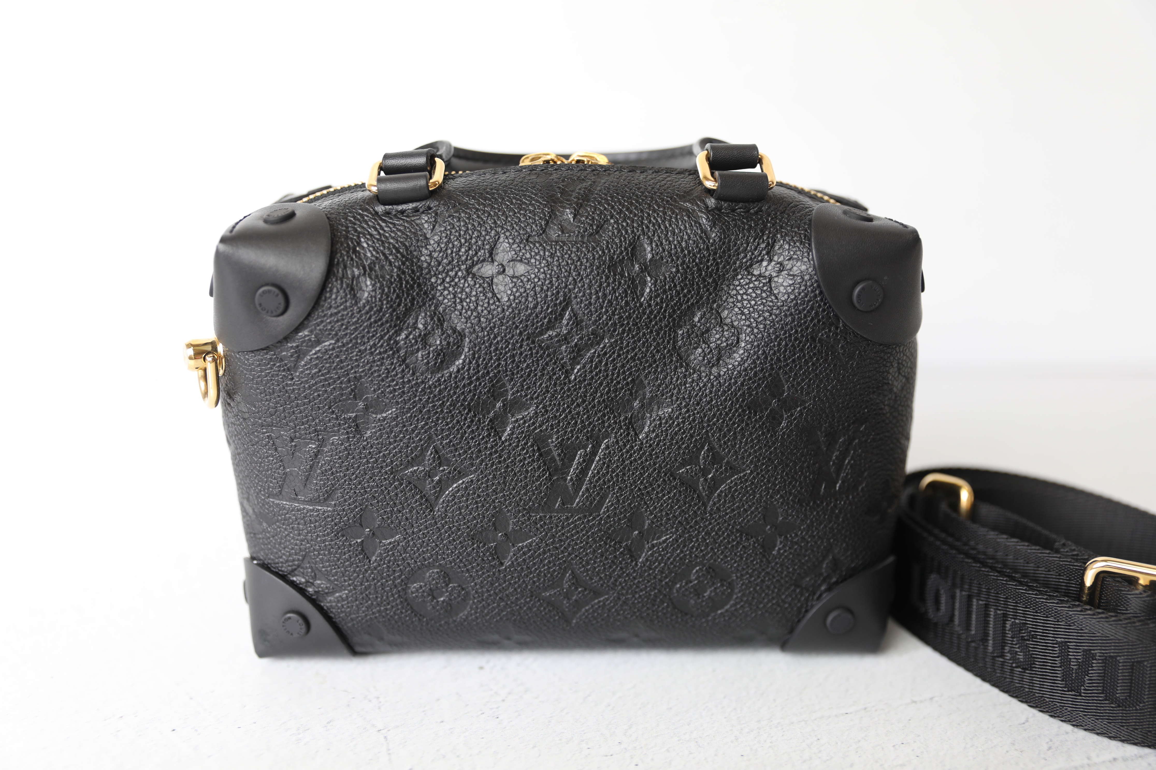 Louis Vuitton Petite Malle Souple, Black Empreinte Leather, Preowned in Box  WA001 - Julia Rose Boston