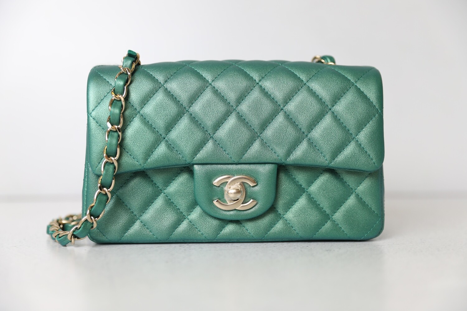 Chanel Bags | Bag Coco Handle New Caviar Small/ Old Mini Flap with Receipt (, Green, (One Size), New | Tradesy