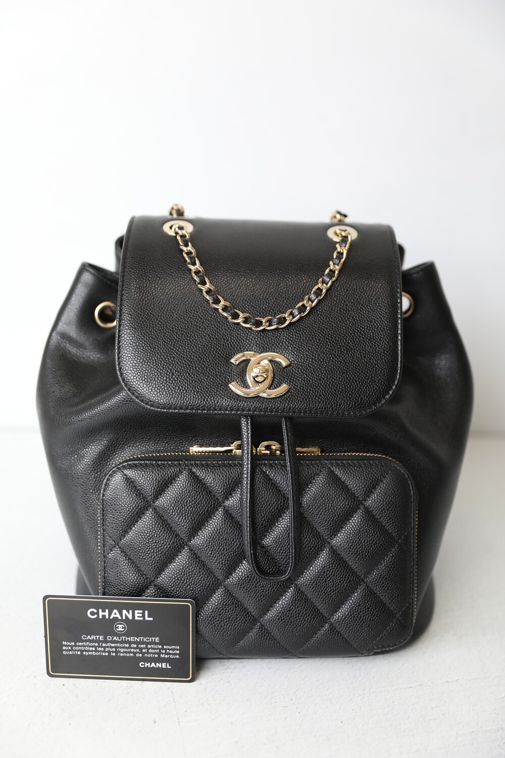 Chanel Business Affinity Medium, Black Caviar Leather With Gold Hardware,  New in Dustbag WA001