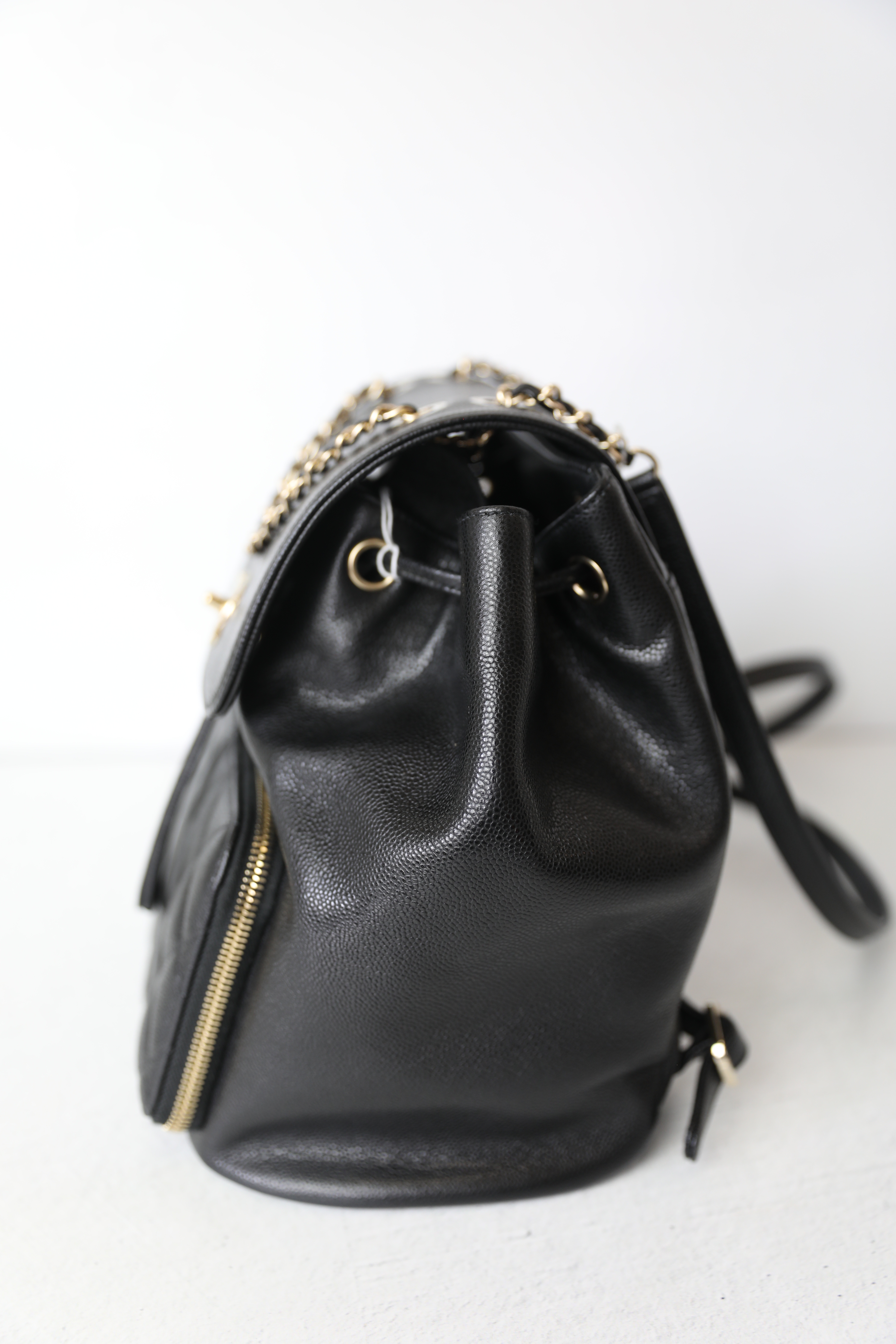 Chanel Medium Affinity Backpack, Black Caviar with Gold Hardware