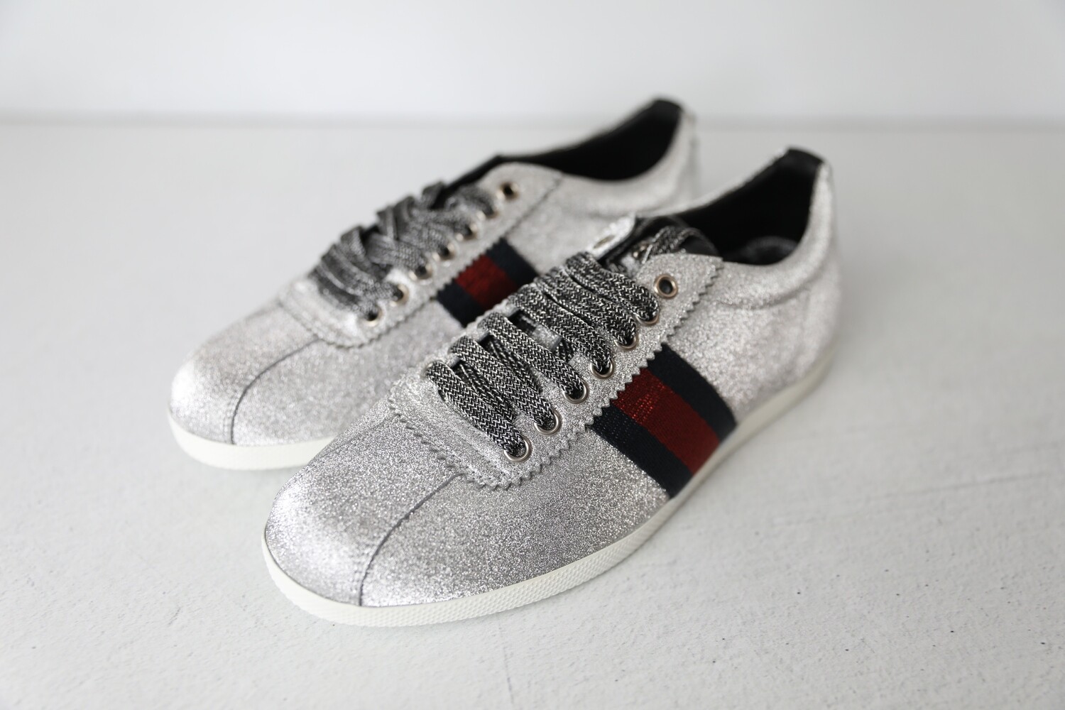 Sneakers, Silver Glitter, Size 39.5, New in Box WA001 - Julia Rose Boston | Shop