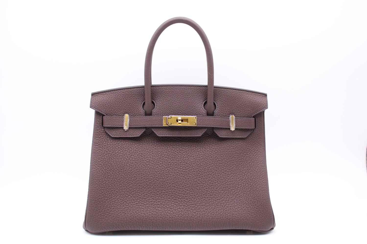 Hermes Birkin 30, Rouge H Sellier Togo Leather, Gold Hardware, New in Box CMA001