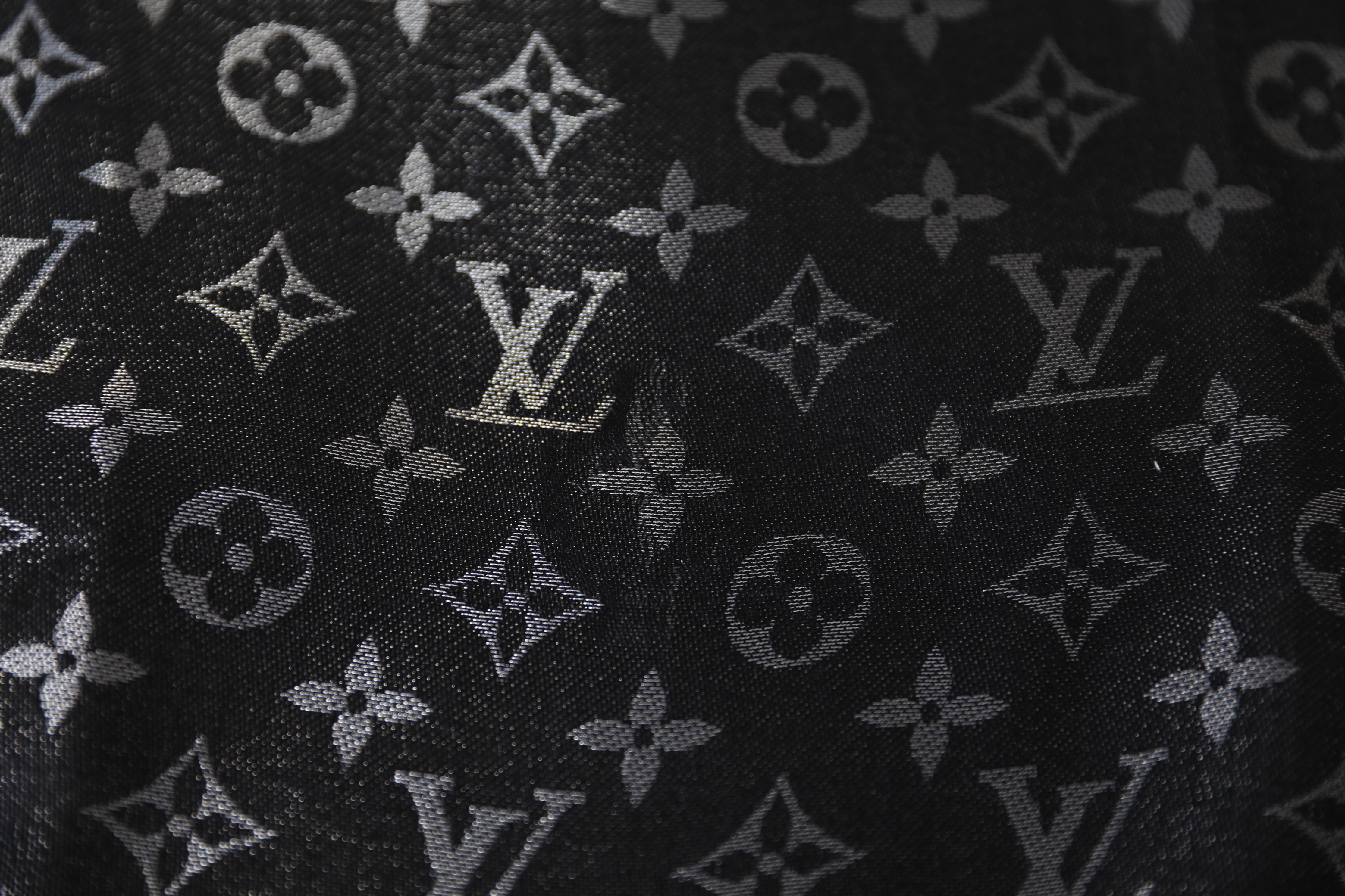 Louis Vuitton World Tour Black Monogram Shawl, Preowned WA001