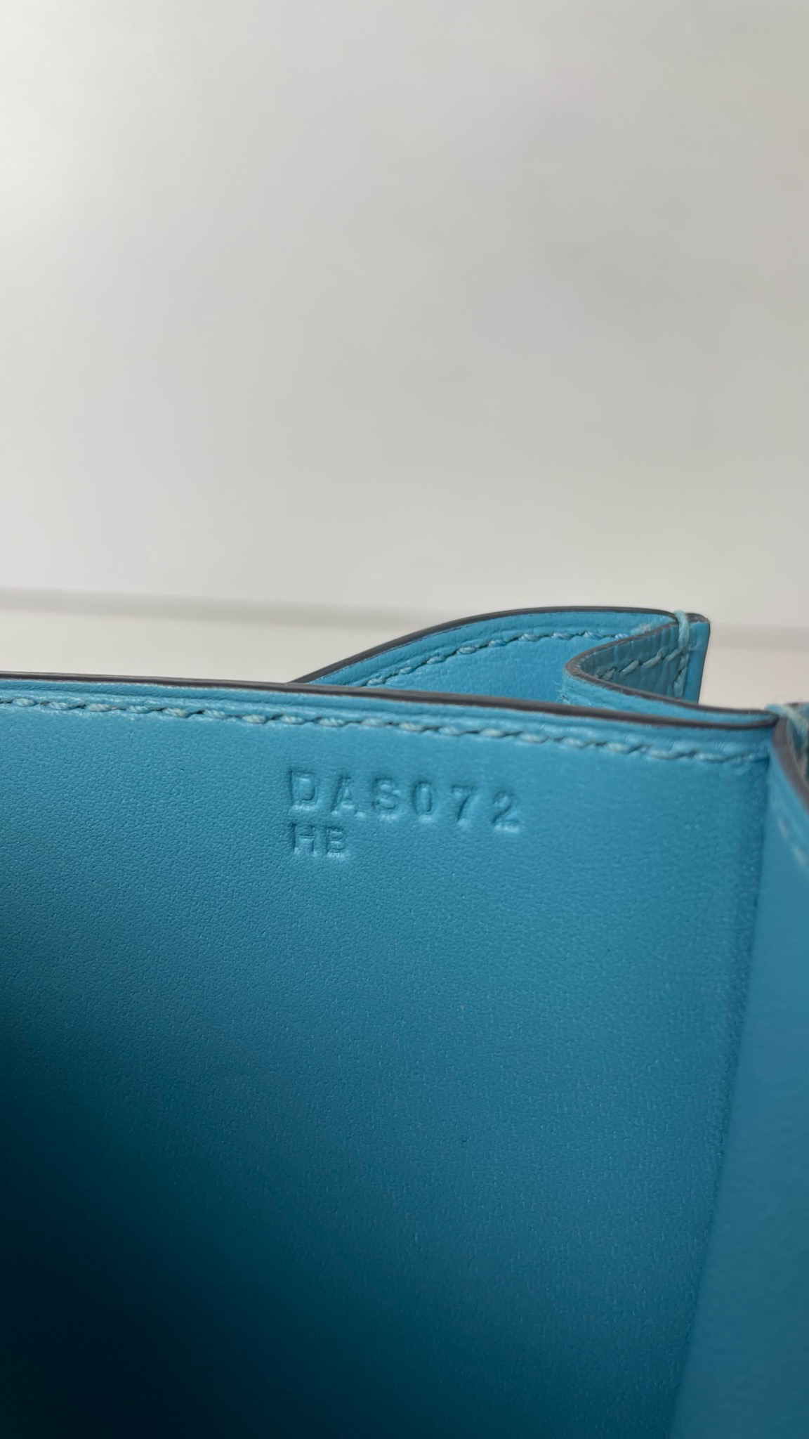 Hermès Constance 18 In Bleu Celeste Epsom With Palladium Hardware in Blue