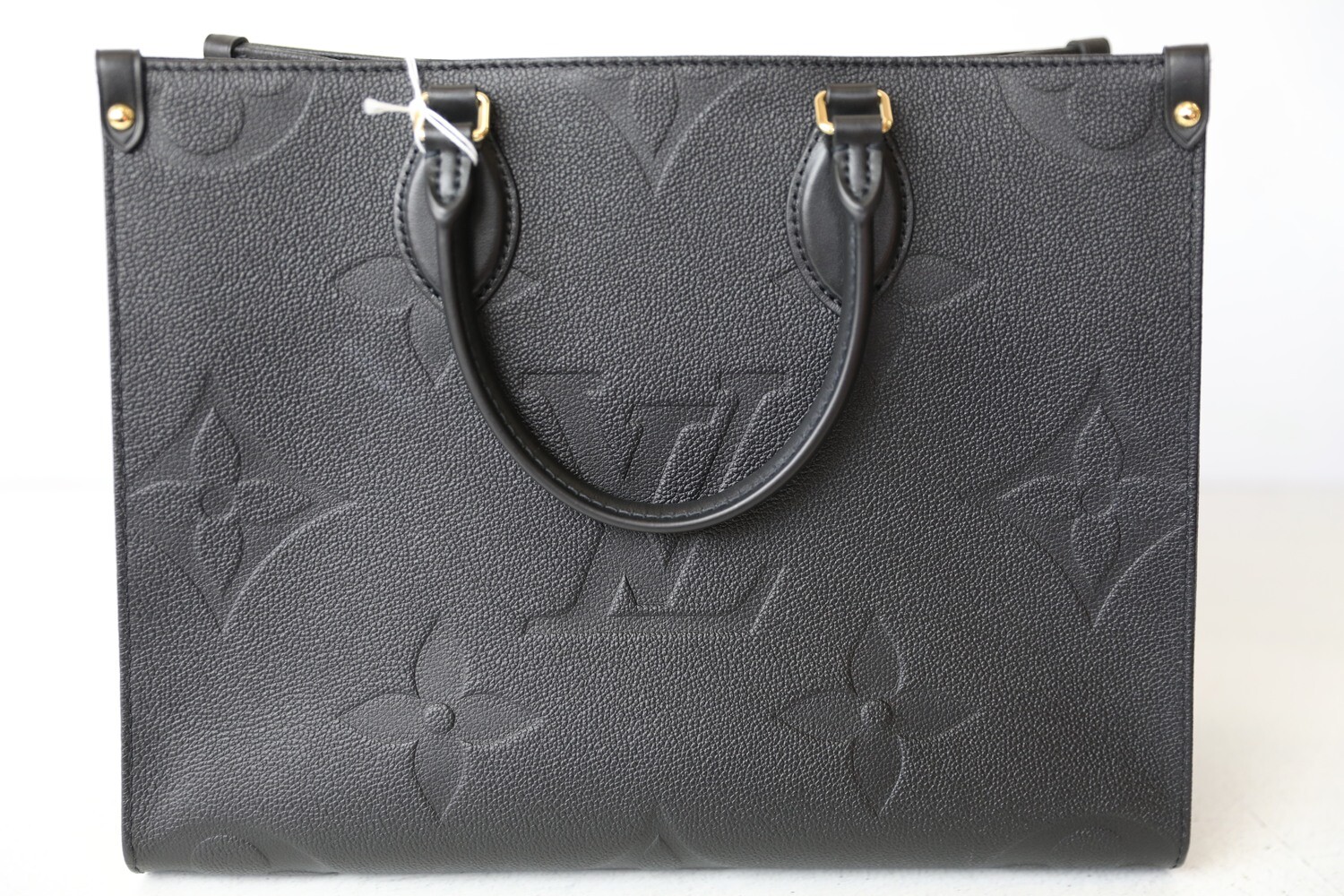 Louis Vuitton OnTheGo MM, Black Empreinte Leather, Preowned in Box WA001