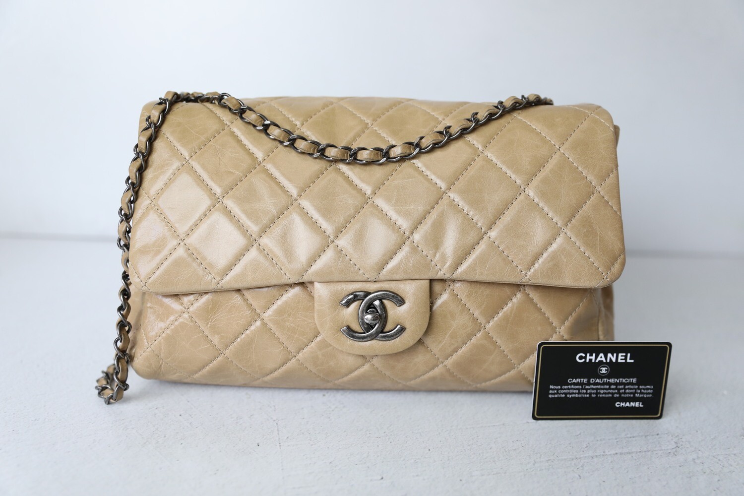 Chanel Chain Shopping Tote, Beige Calfskin with Gold Hardware, Preowned in  Box WA001 - Julia Rose Boston