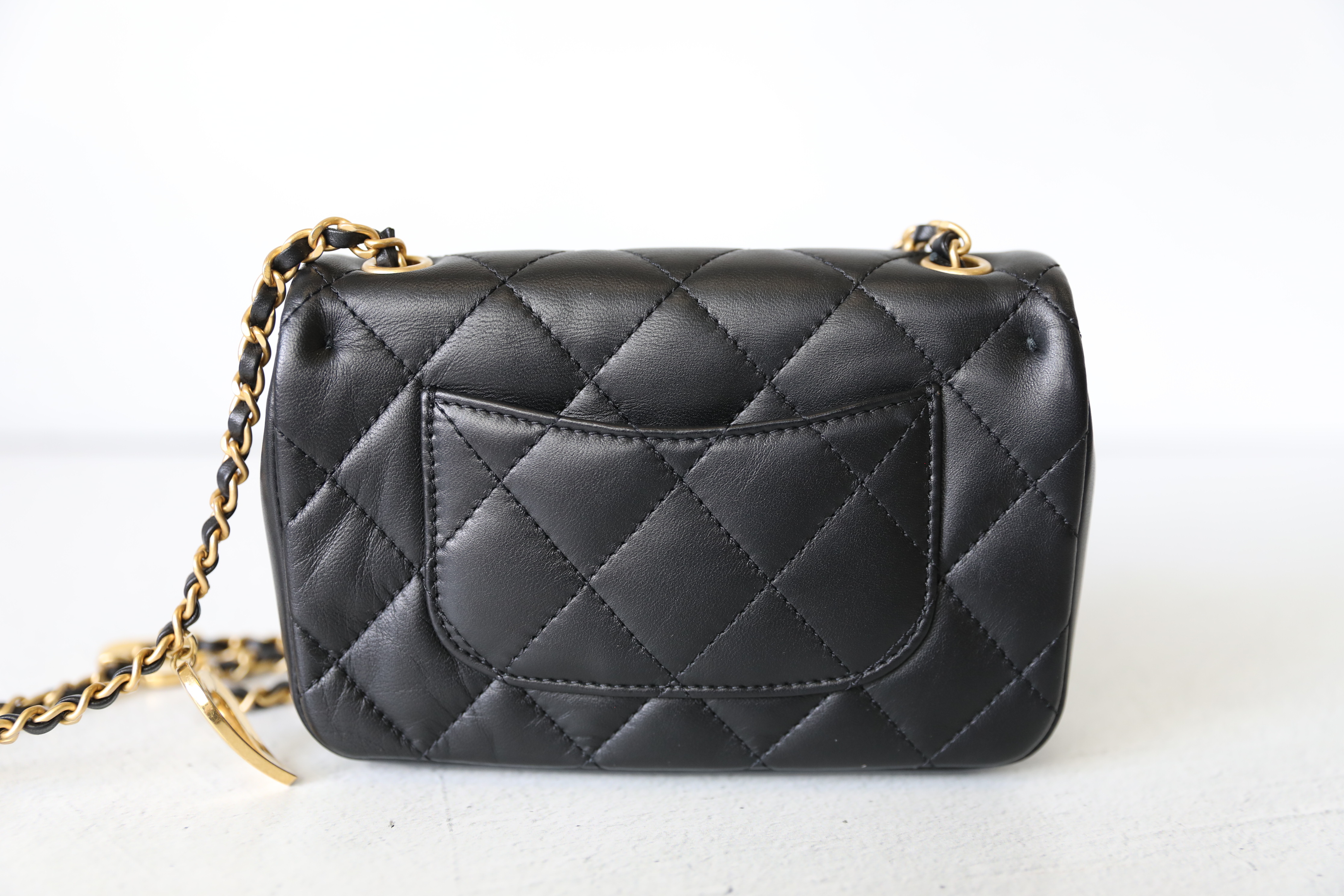 Chanel Seasonal Heart Bag, Black With Pearl Chain, Preowned In Box (Ships  Duty Free From London) - Julia Rose Boston