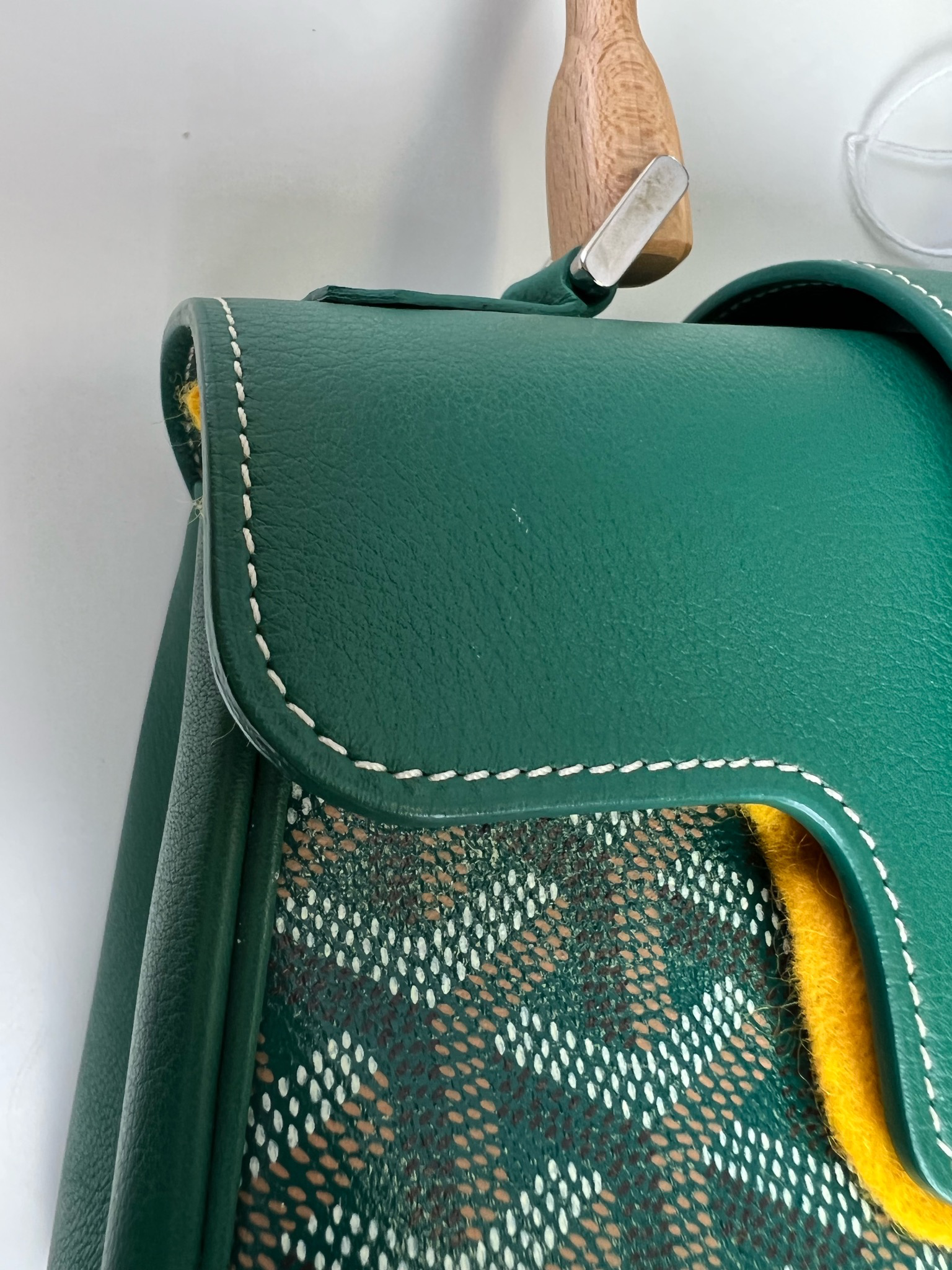 Goyard Goyardine Green Saigon Souple Mini Bag – The Closet