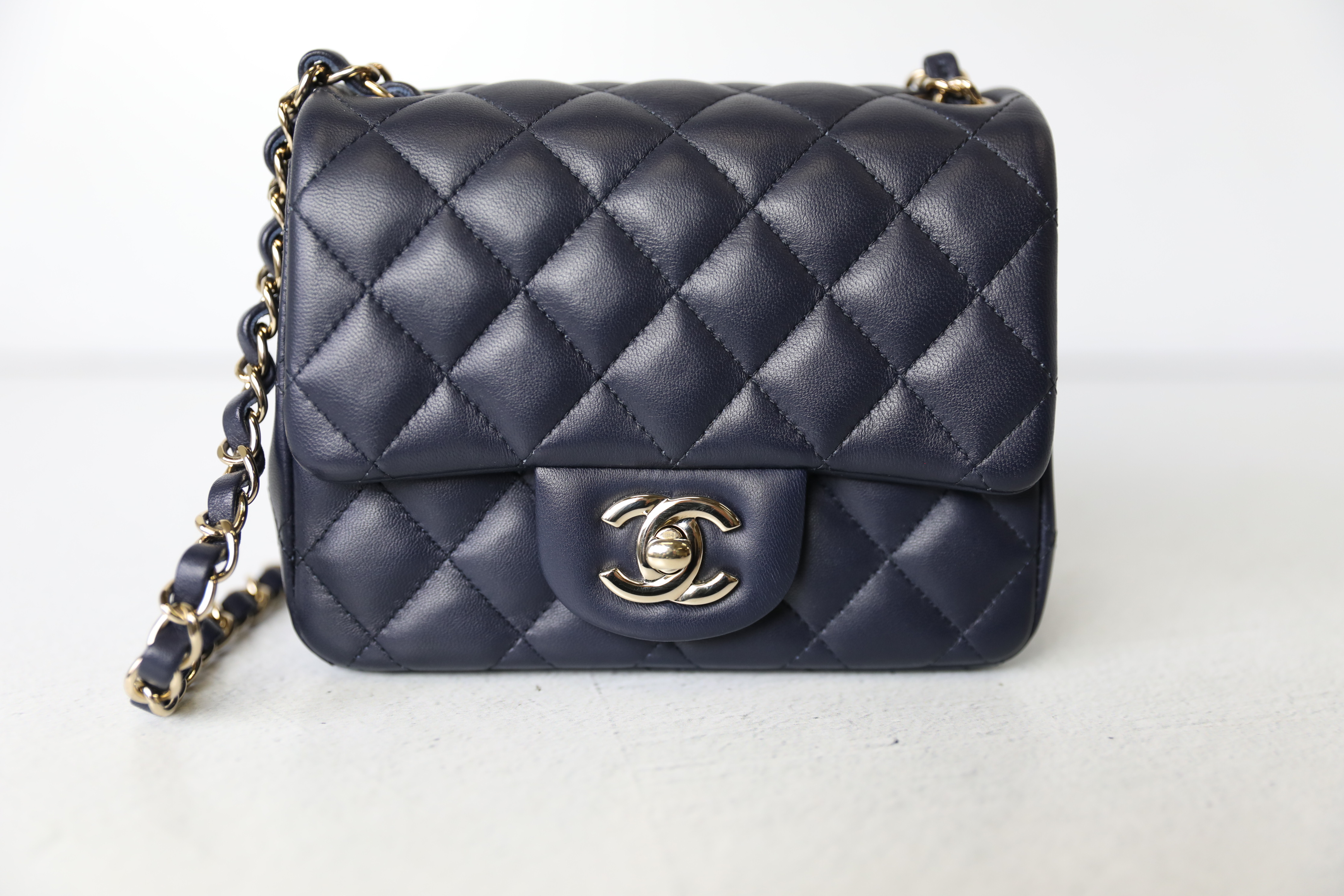 Chanel Vintage Medium, Black Lambskin with Gold Hardware, Preowned