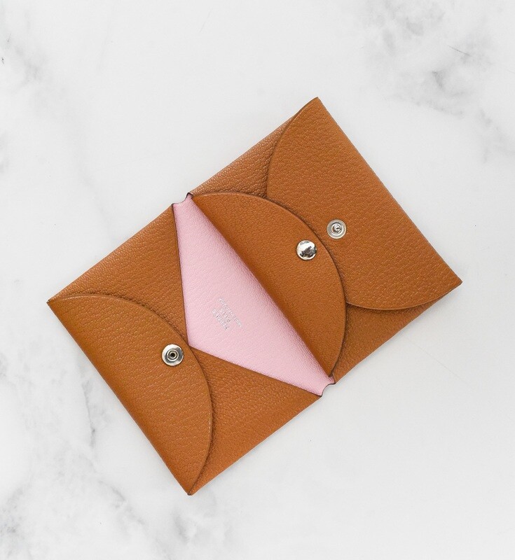 【かわいい♪ギフトにも】HERMES Calvi Duoカードホルダー