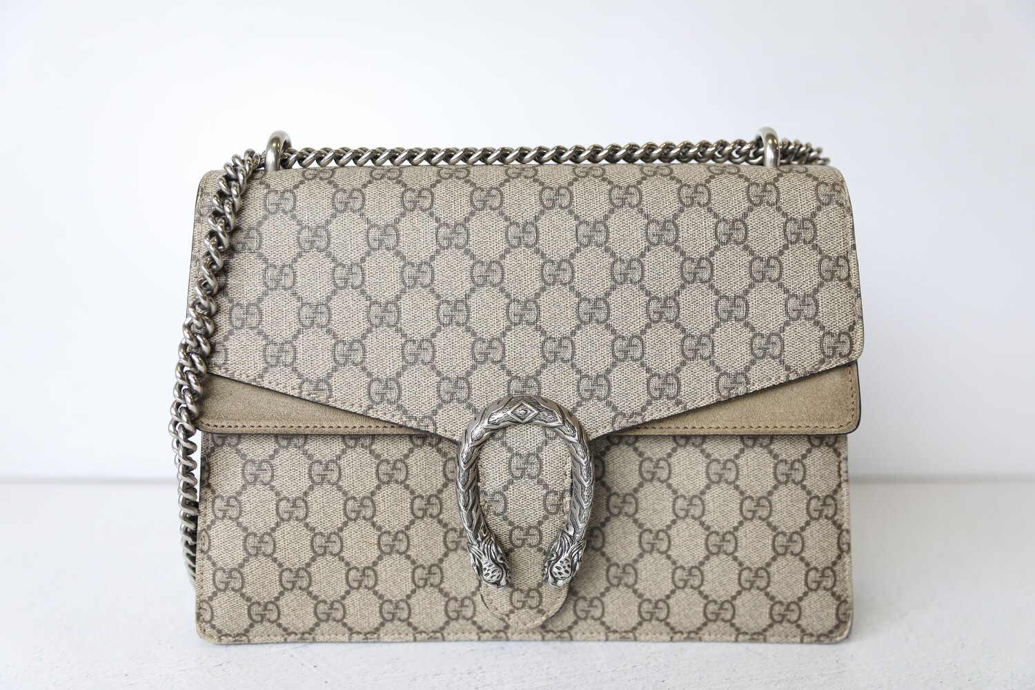 Gucci Dionysus Medium, Beige, Preowned in Dustbag WA001