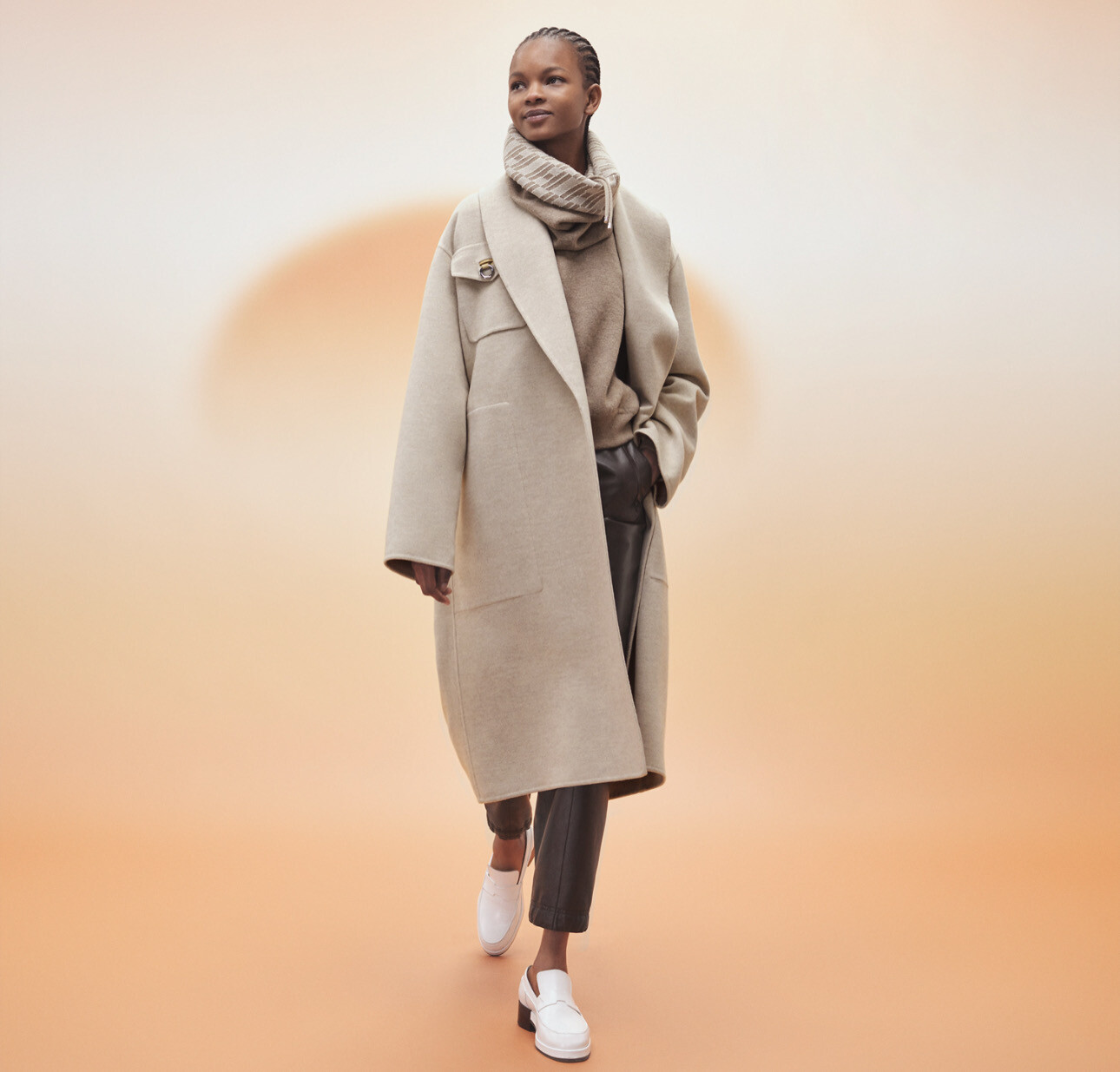 名品図鑑】1999s Hermes cashmere over coat 名品図鑑】1999s Hermes