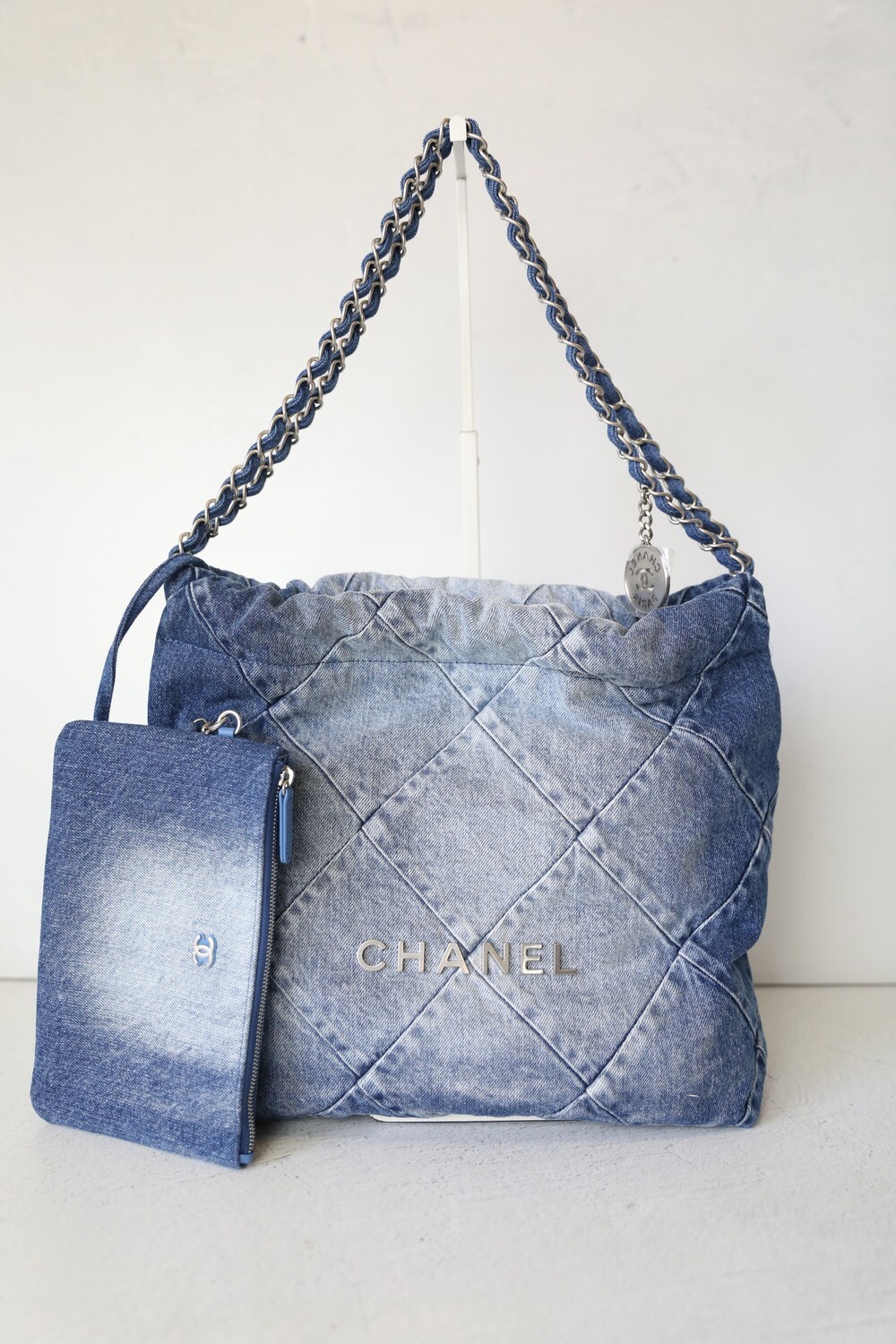 Chanel 22 Denim Small, New In Box WA001