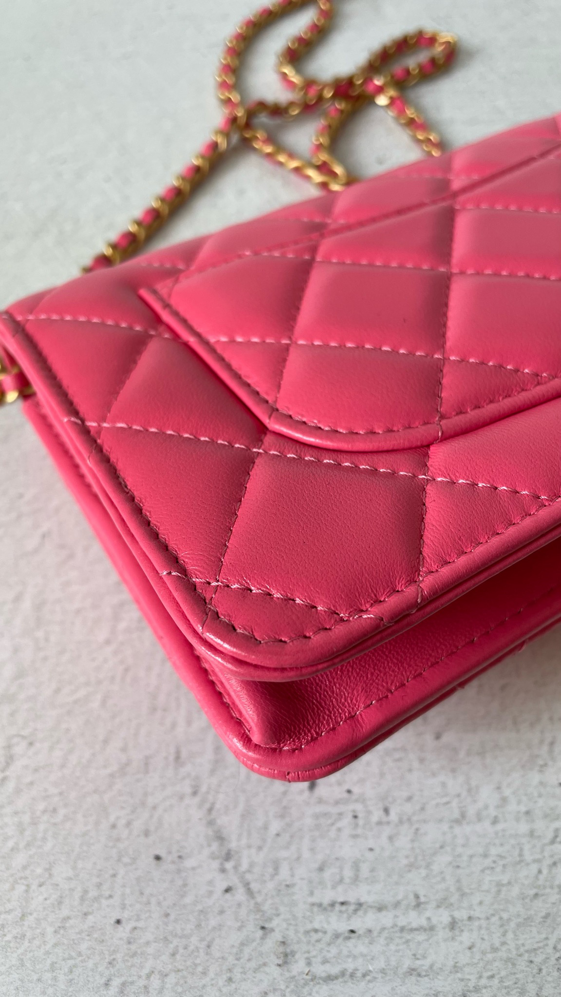 Chanel Wallet On Chain Pink Heart, New In Box WA001