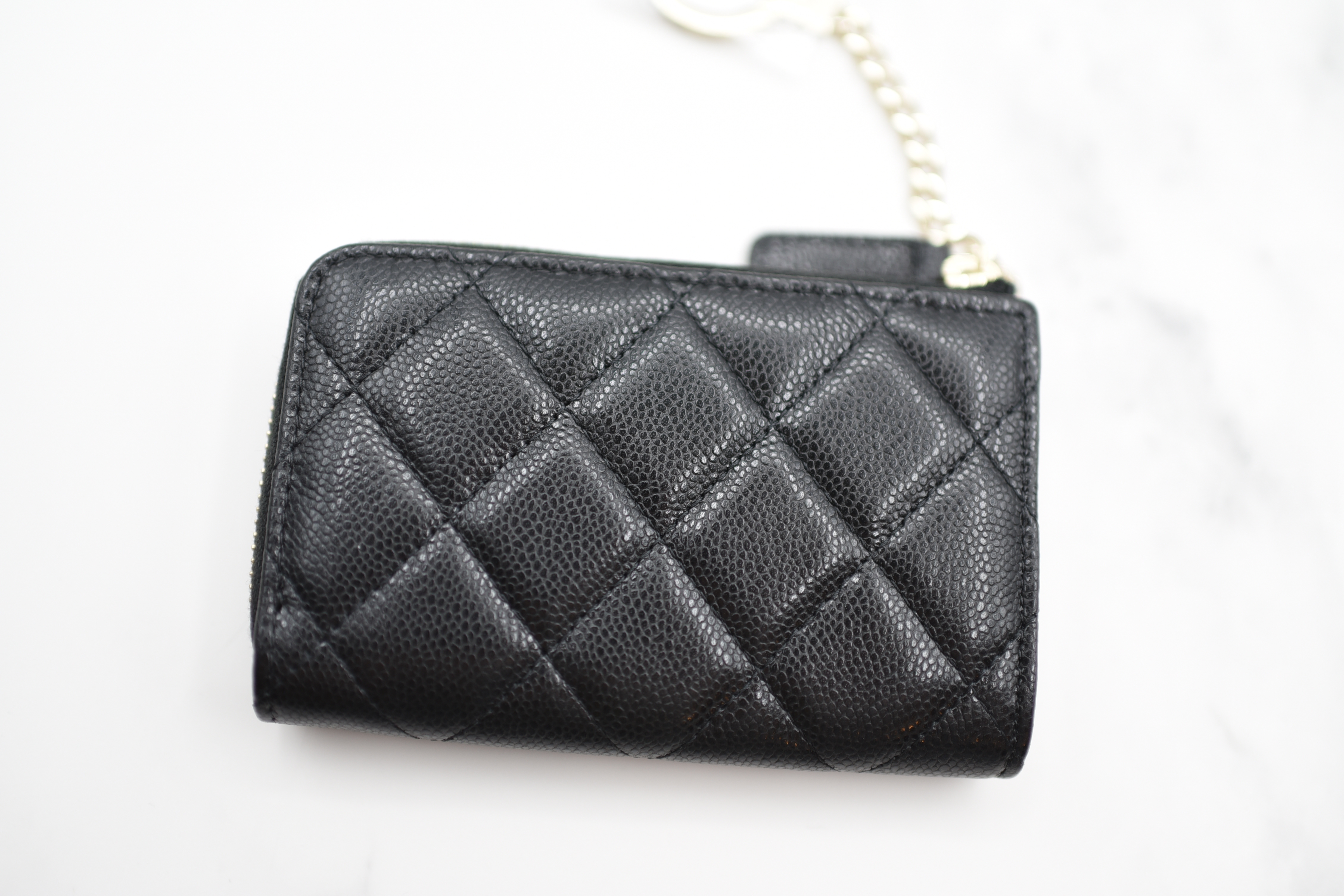 CHANEL, Accessories, Chanel Cc Logo Black Lambskin 6 Key Holder