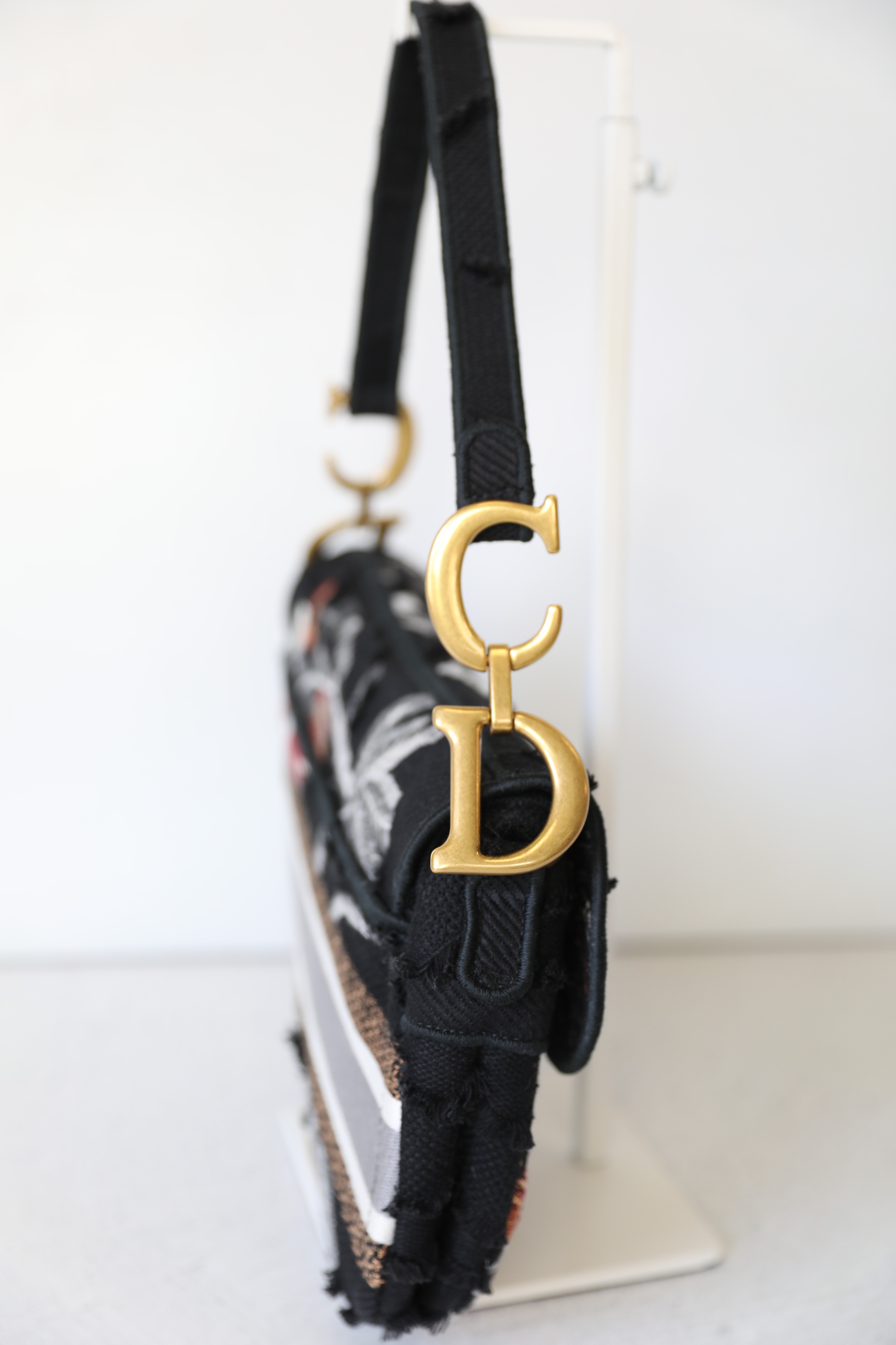 Christian Dior Men's Saddle Maxi, Black, Preowned in Dustbag WA001 - Julia  Rose Boston