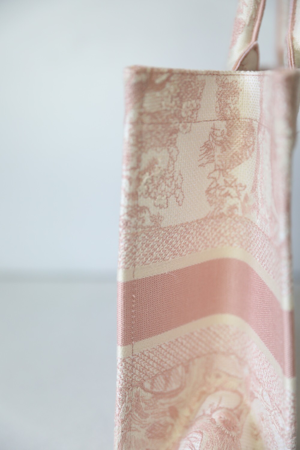 ÉPINE PARIS book tote bag medium pink Christian Dior Book Tote Medium, Pink Toile De Jouy