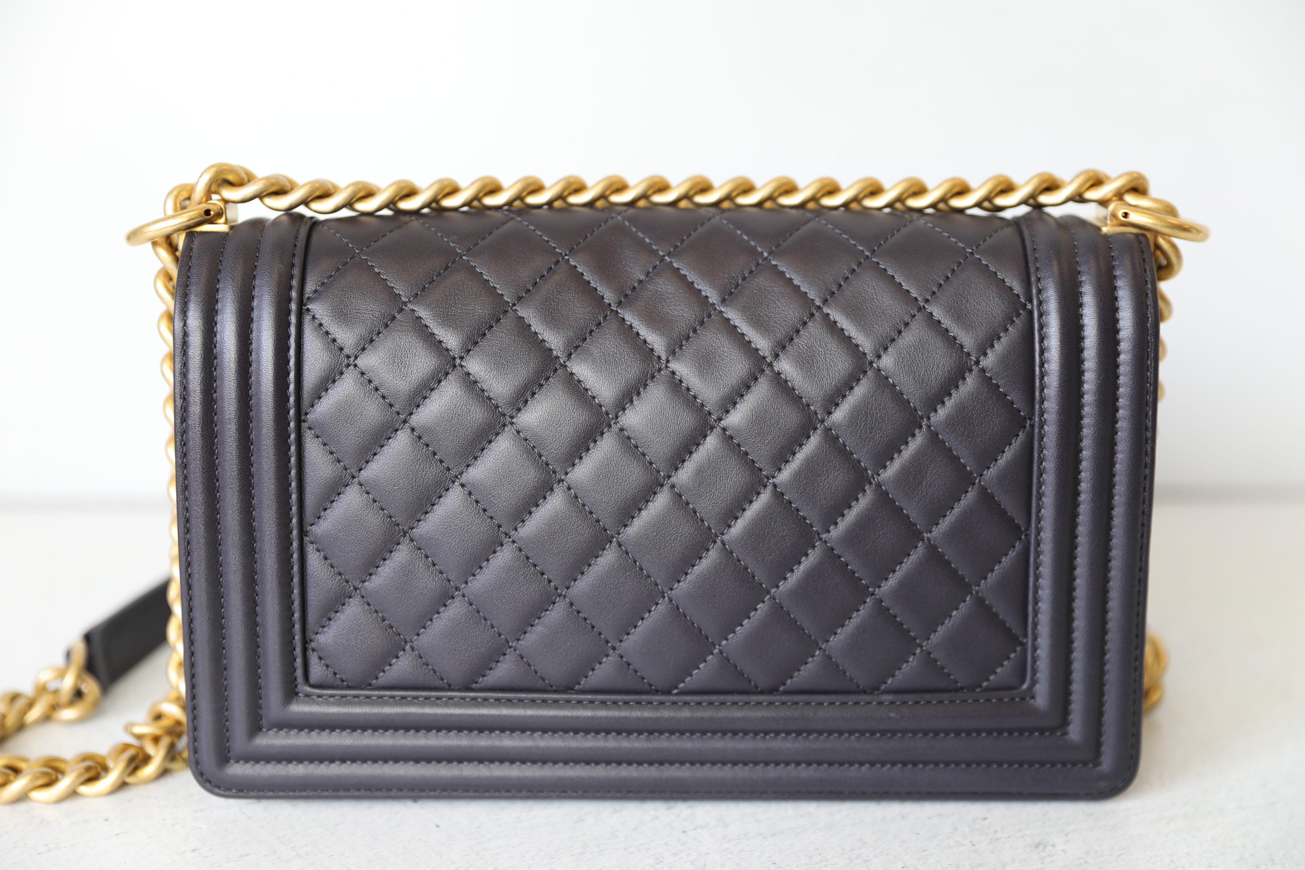 Chanel Classic Medium, 18C Caramel Brown Lambskin with Gold Hardware,  Preowned in Box WA001 - Julia Rose Boston
