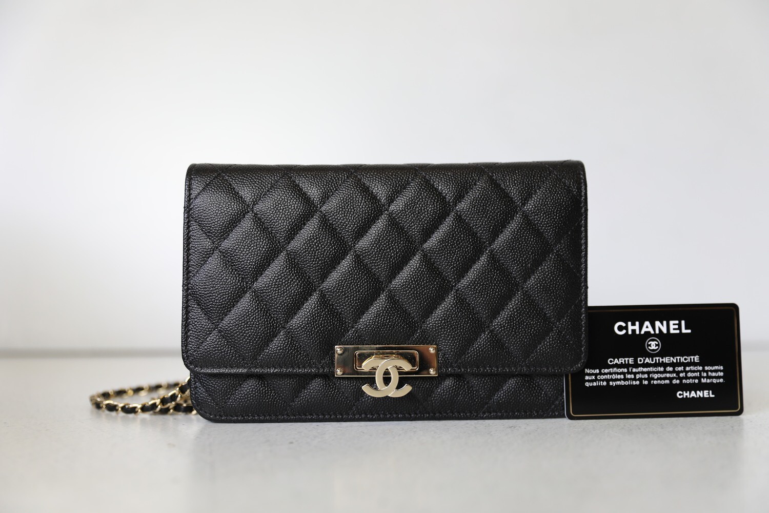 Chanel Timeless Wallet on Chain, Black Caviar, Preowned in Box WA001 - Julia  Rose Boston