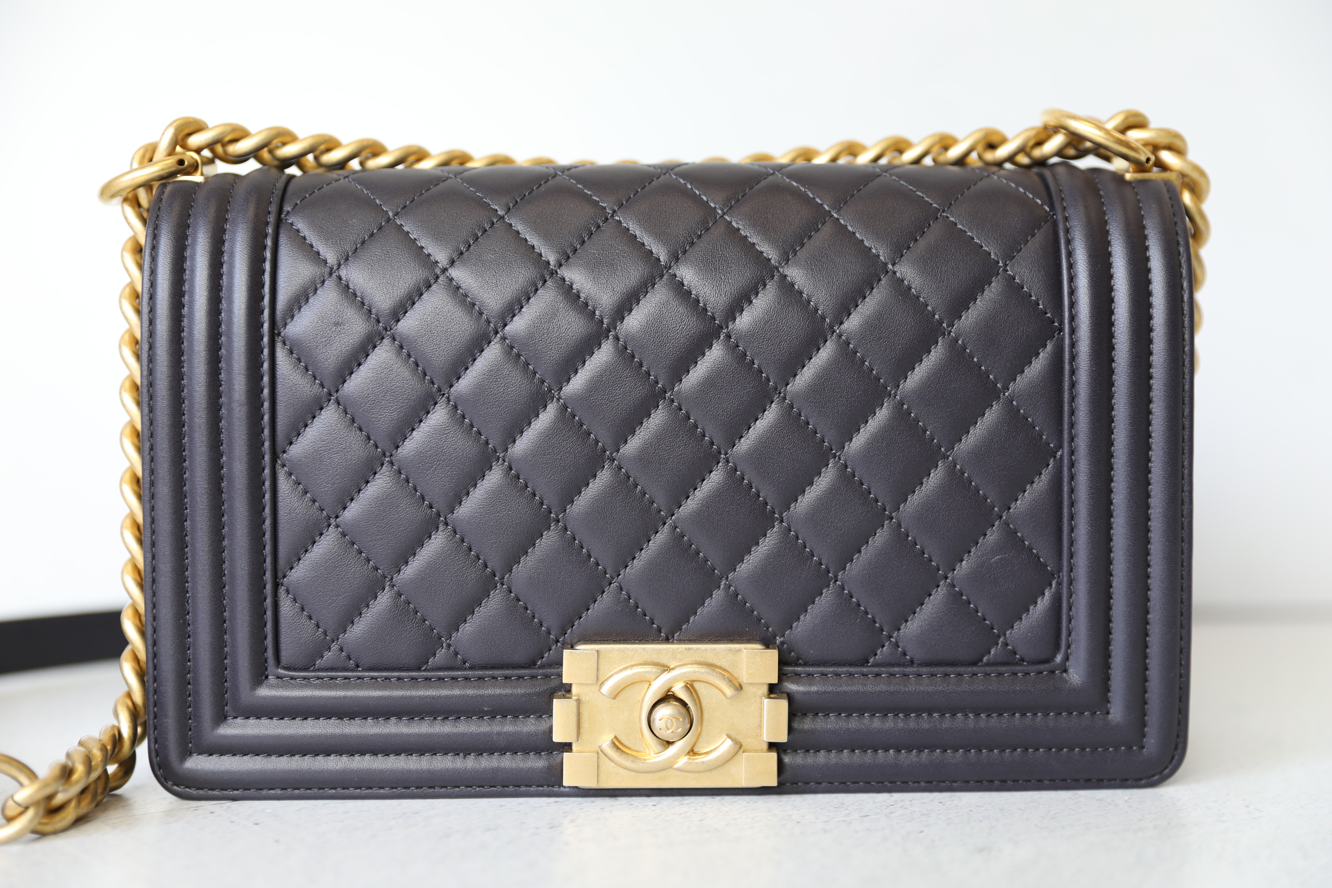 Chanel Shopping Tote, Black Purple Blue Wool with Gold Hardware, Preowned  in Dustbag WA001 - Julia Rose Boston