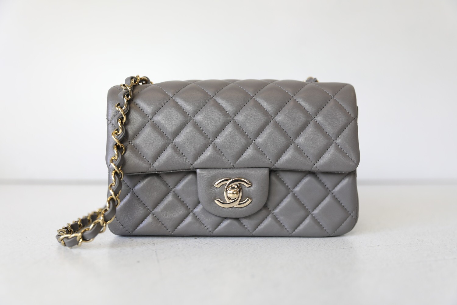 Chanel Classic Mini Rectangular Single Flap, Pink Lambskin Leather with  Silver Hardware, Preowned in Box WA001