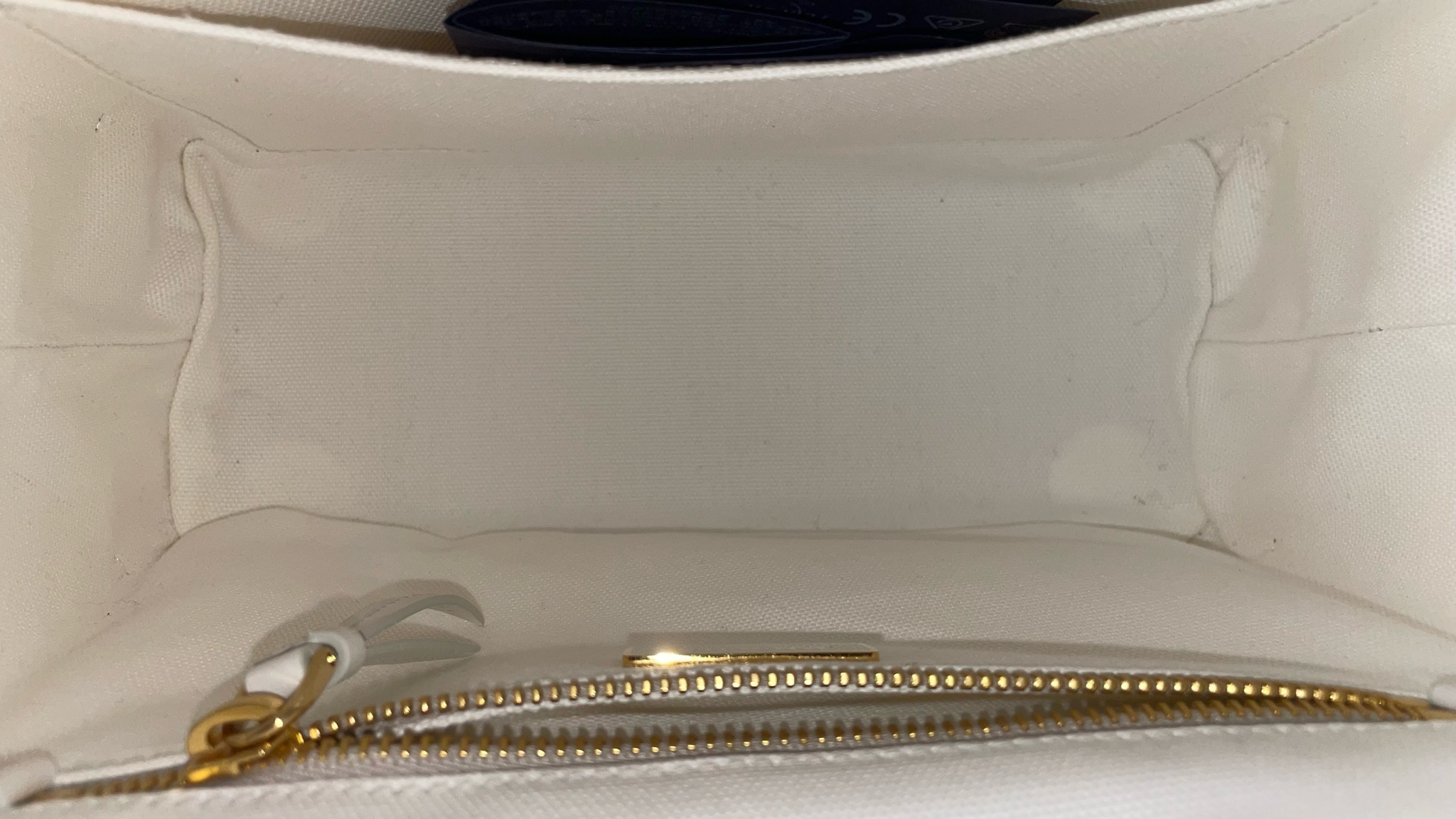Prada Cahier White with Gold Hardware, Preowned in Dustbag WA001