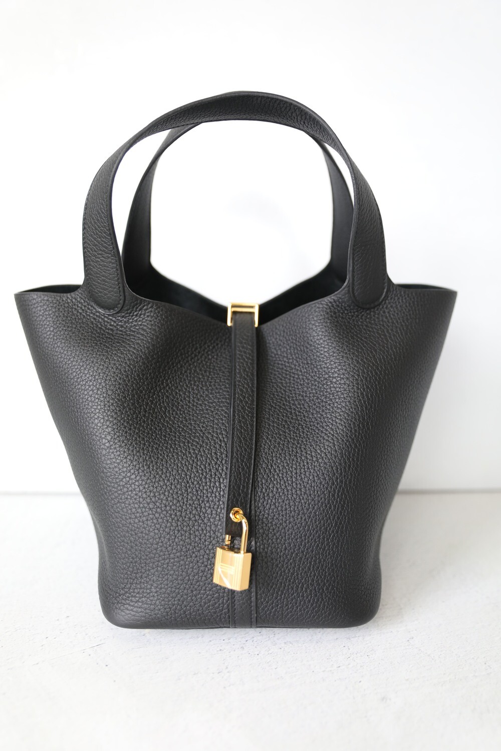 Hermes Picotin 22, Black with Gold Hardware, New in Box WA001