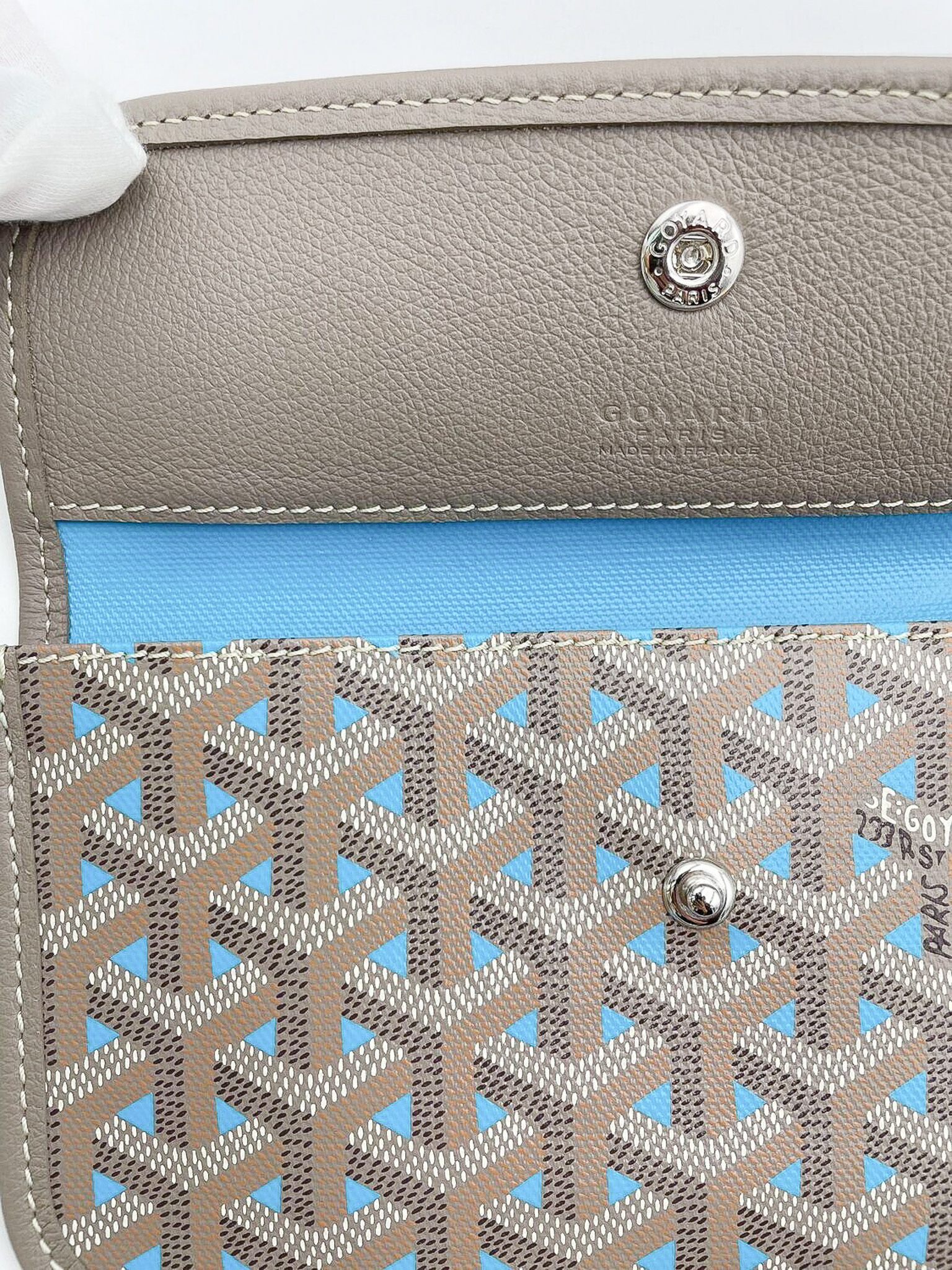 Goyard Limited Edition Greige And Blue Claire-Voie Goyardine Coated Canvas  Saint Louis PM Tote, 2023 Available For Immediate Sale At Sotheby's