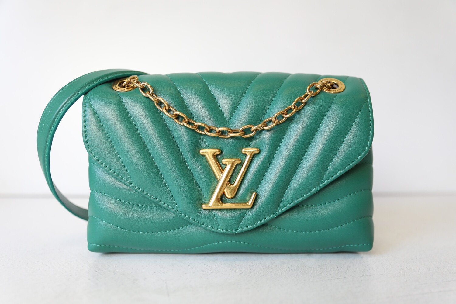 Louis Vuitton New Wave Flap MM, Teal Green, with Gold Hardware, Preowned in  Box WA001 - Julia Rose Boston