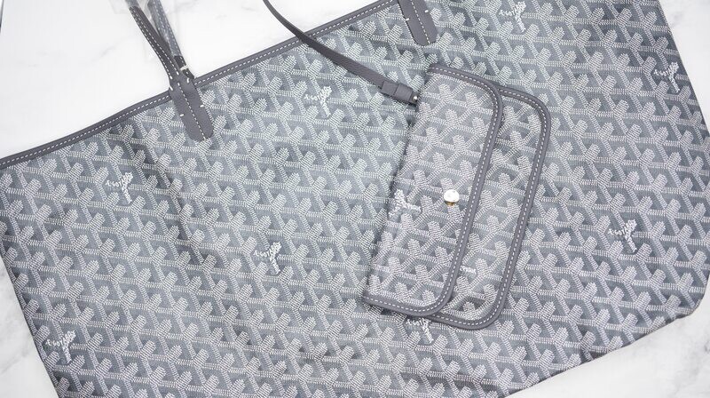 Goyard St. Louis Tote GM, Grey, New in Dustbag GA001P