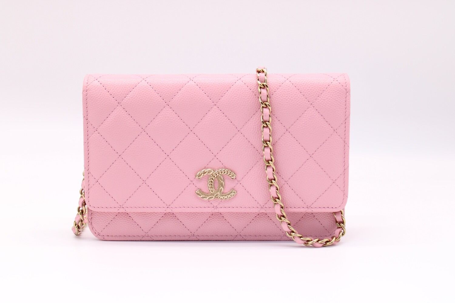 Chanel Wallet on Chain, Pink Caviar Leather, Gold Hardware, New in Box  CMA001