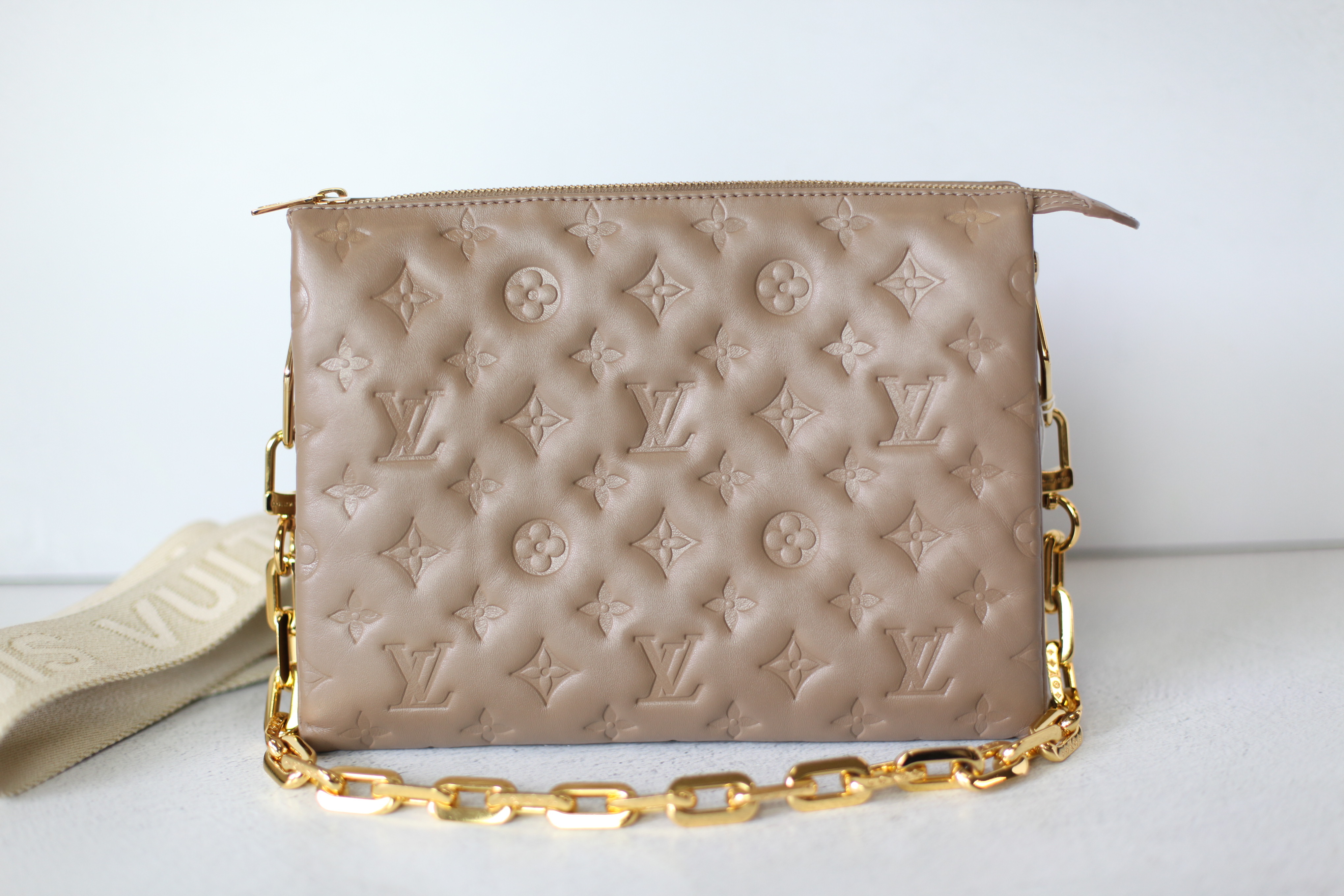 Louis Vuitton Coussin PM Taupe, New in Box - Julia Rose Boston