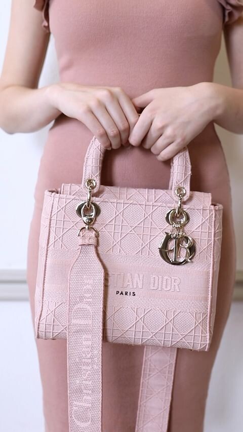 ÉPINE PARIS book tote bag medium pink Christian Dior Book Tote Medium, Pink Toile De Jouy