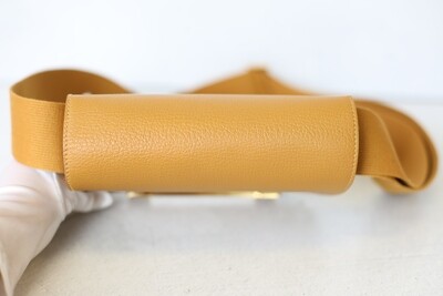 Hermes Geta 21, Caramel Brown Chevre Mysore with Gold