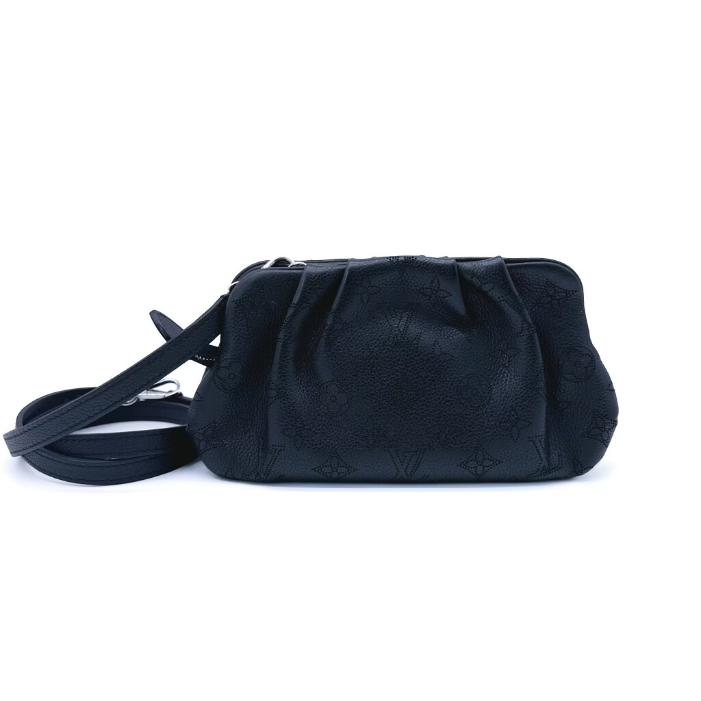 Louis Vuitton Scala Mini Pouch Bag, Black, Preowned in Box CMA001