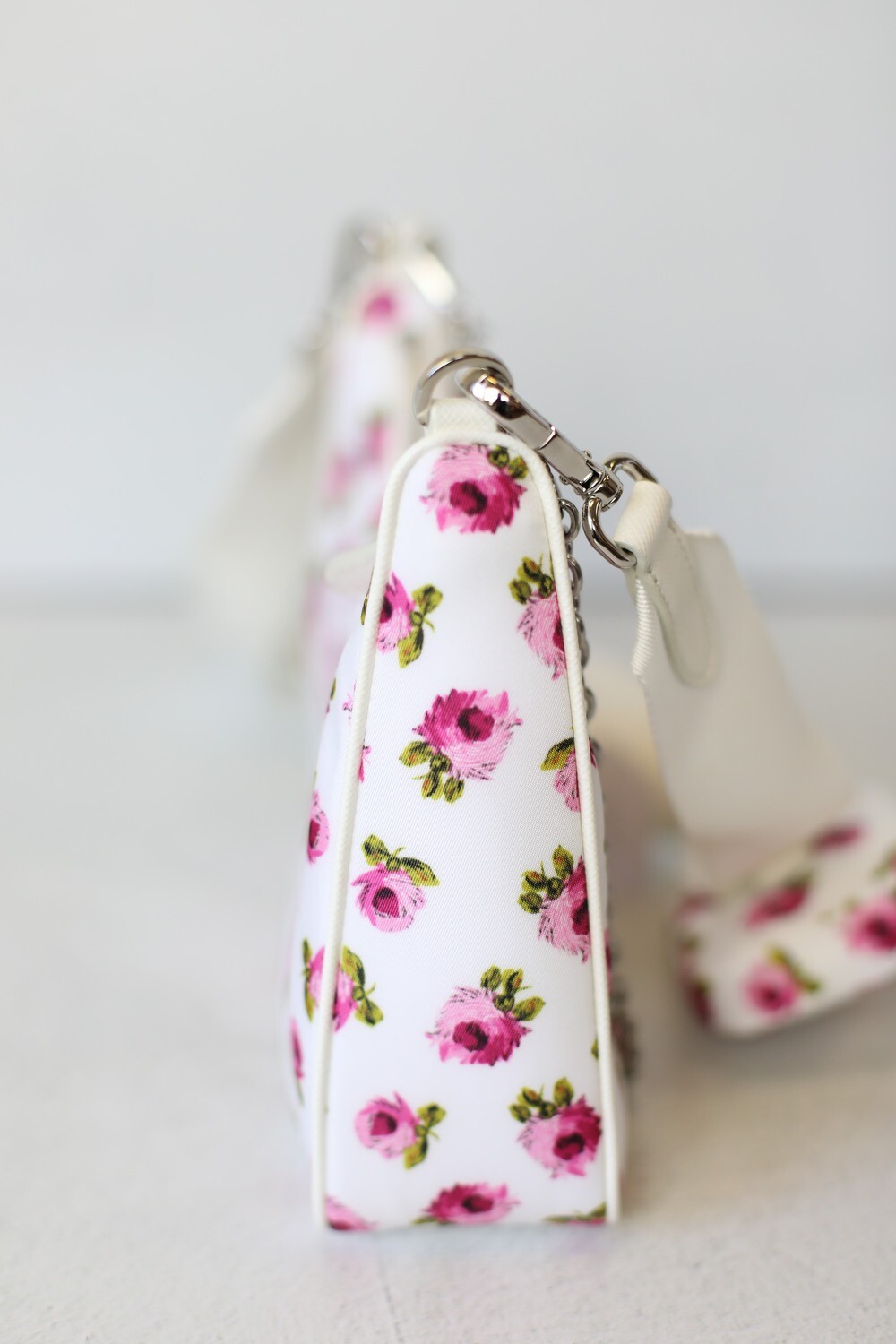 ★PRADA★フラワー ハンドバッグ PRADA プラダ フラワー 三角ロゴ 花柄 ハンドバッグ ナイロン